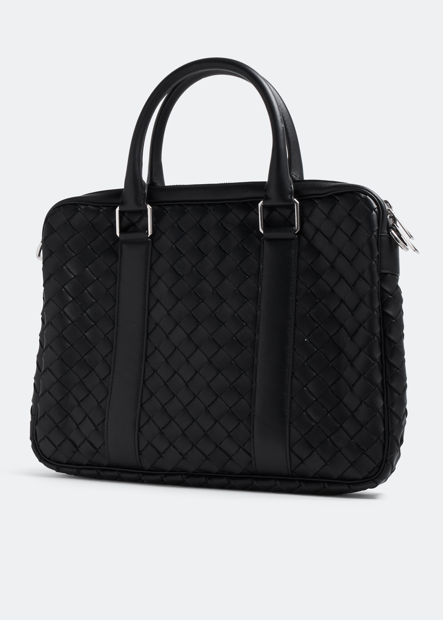 

Intrecciato briefcase, Black