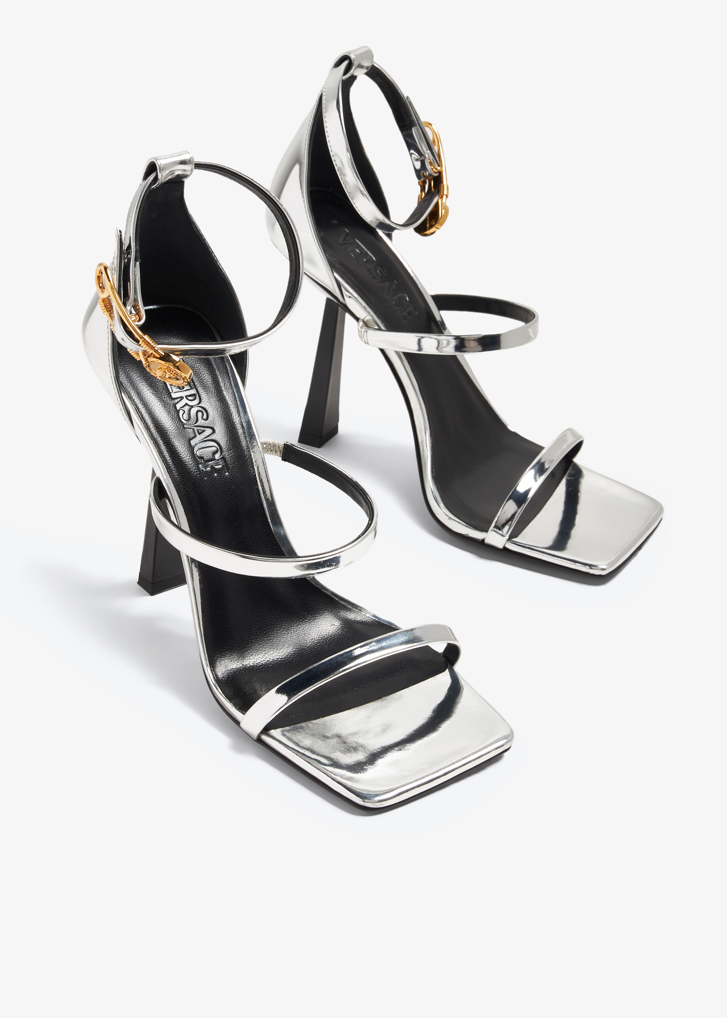

Safety Pin sandals, Silver