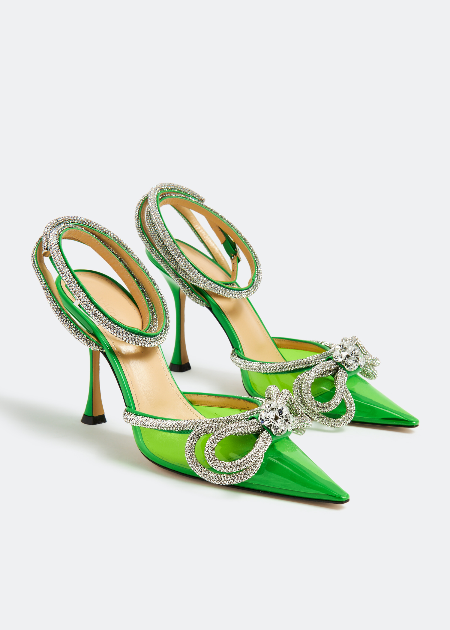 

Double Bow pumps, Green