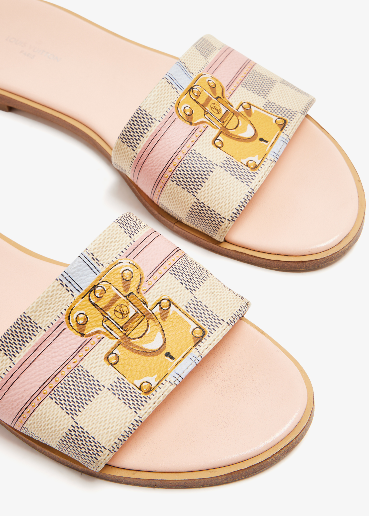 

Damier Azur Lock It sandals, Multicolored