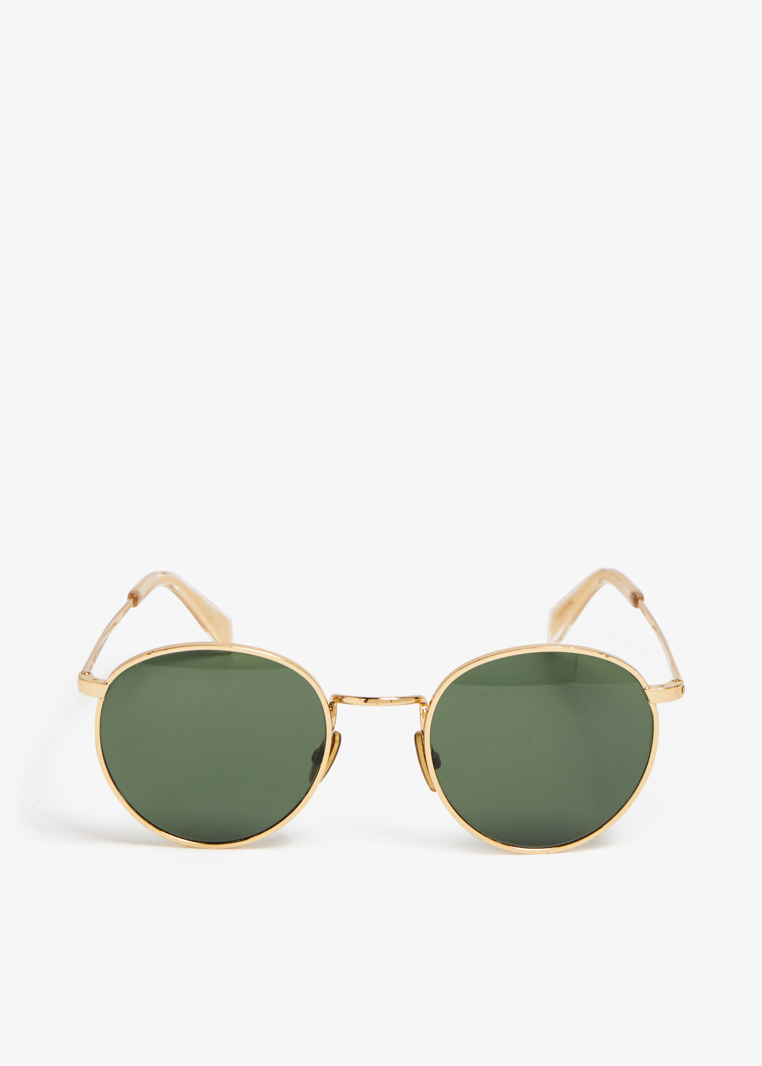 

CL40100U round sunglasses, Gold