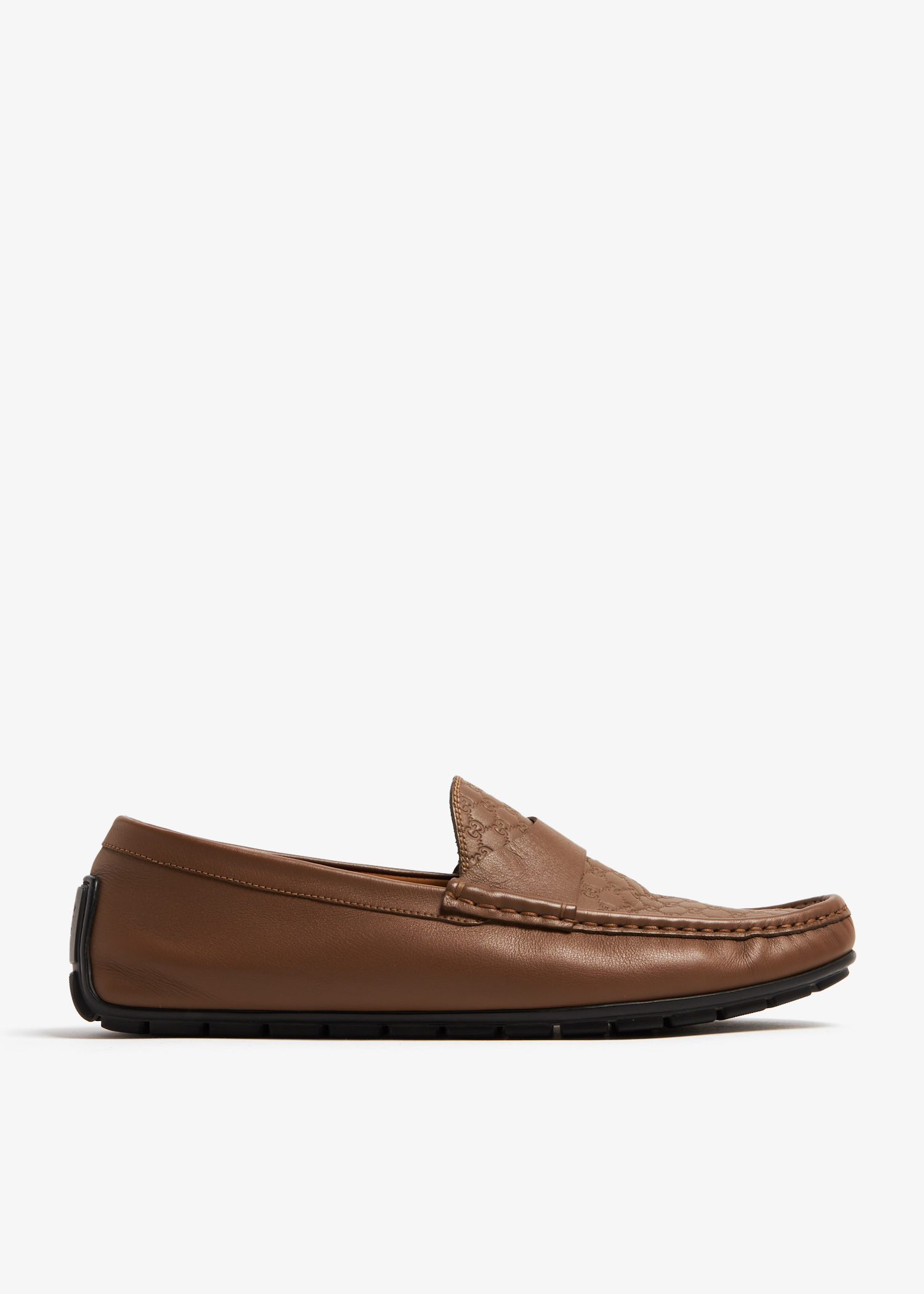 

GG logo loafers, Brown