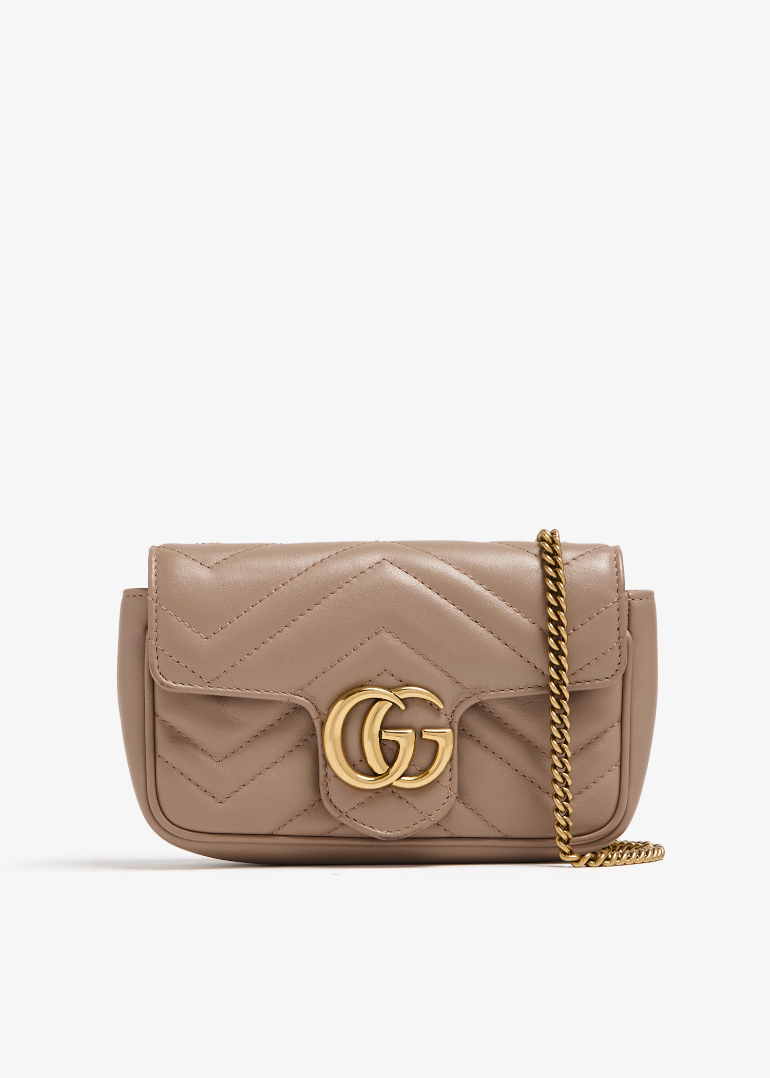 

GG Marmont super mini bag, Beige