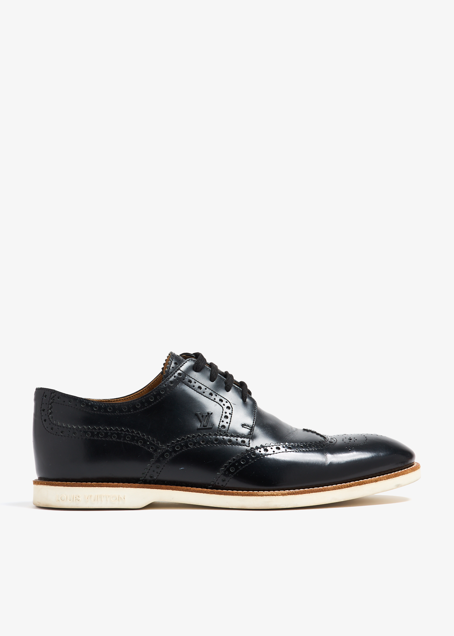 

Brogue Derby lace-up shoes, Black