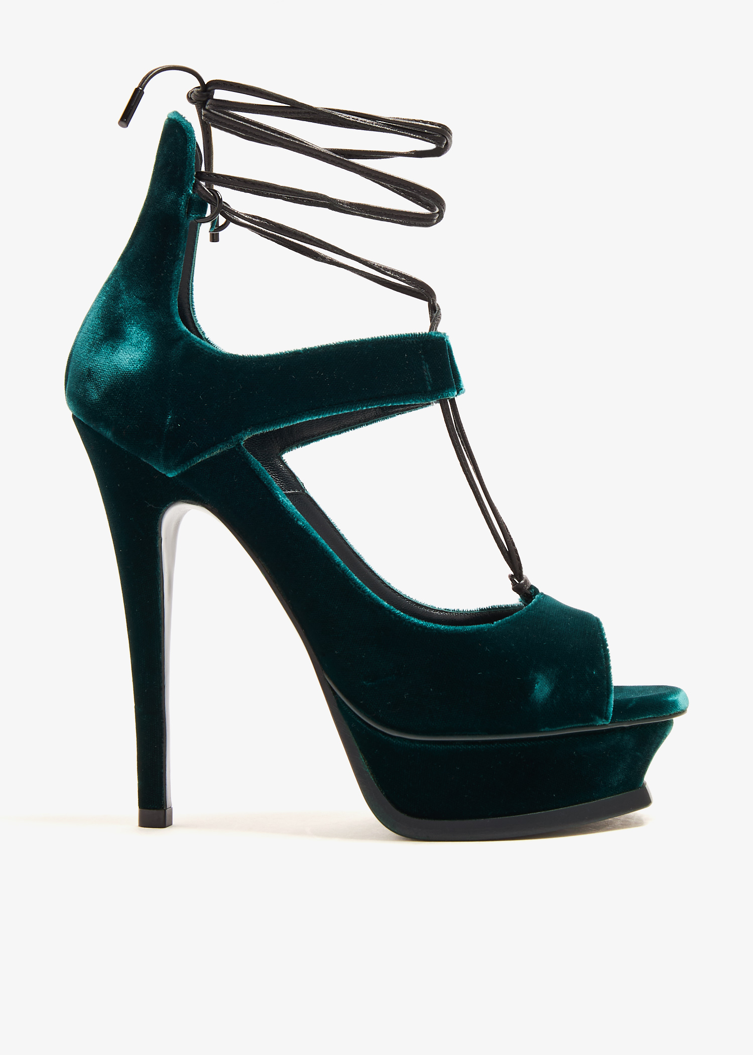 

Tribute lace-up platform sandals, Green