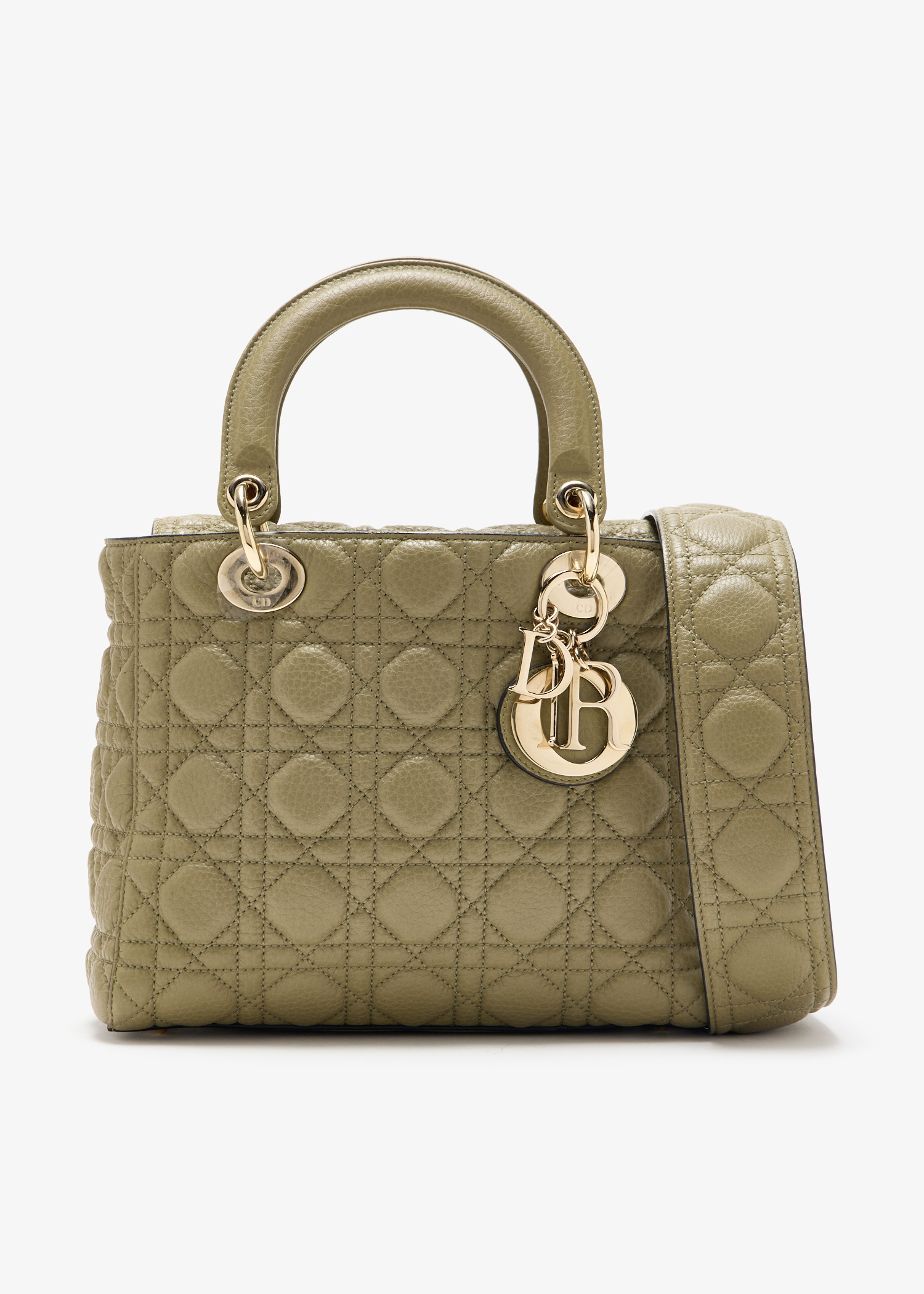 

Medium Lady Dior bag, Green