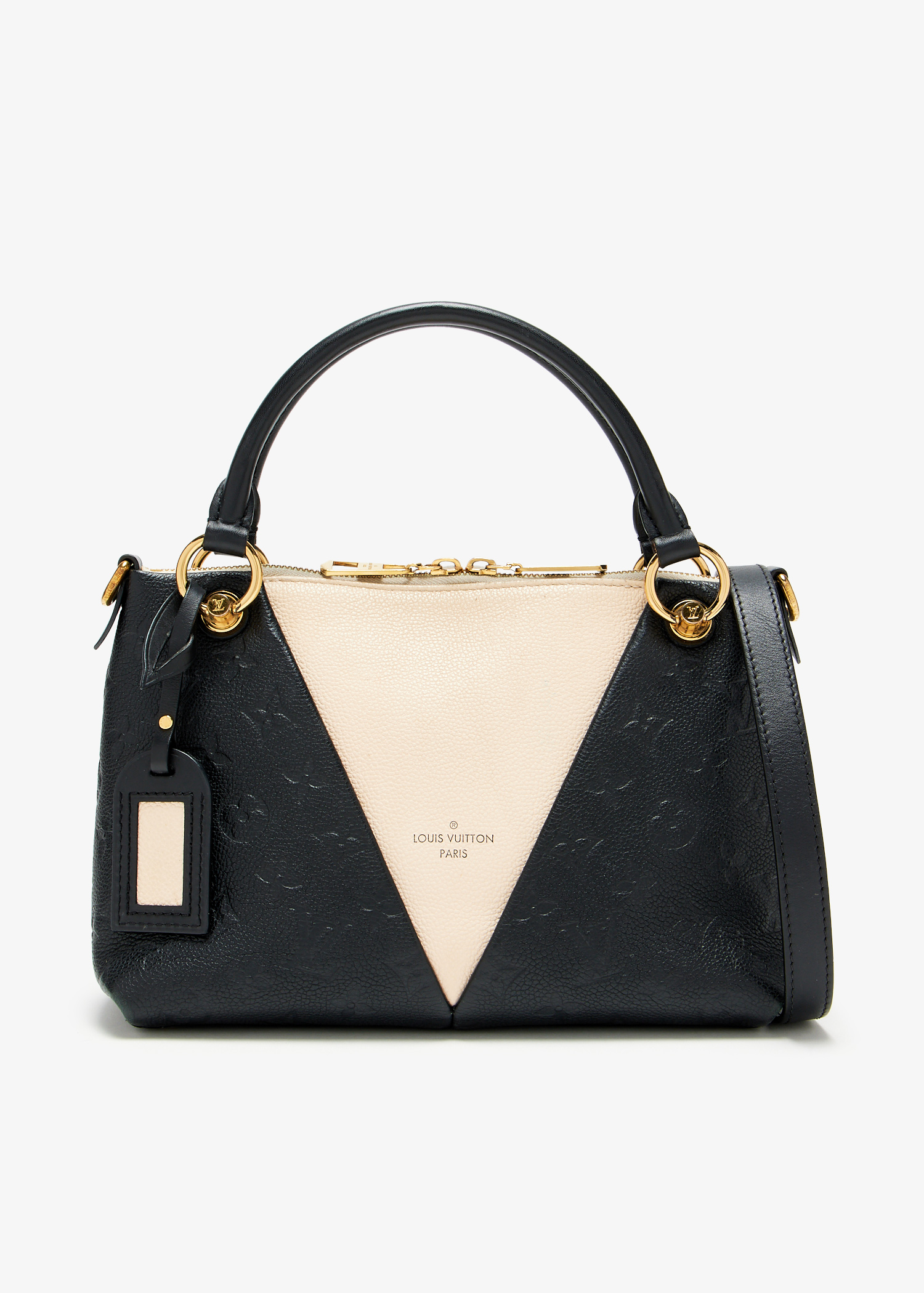 

V tote bag, Black