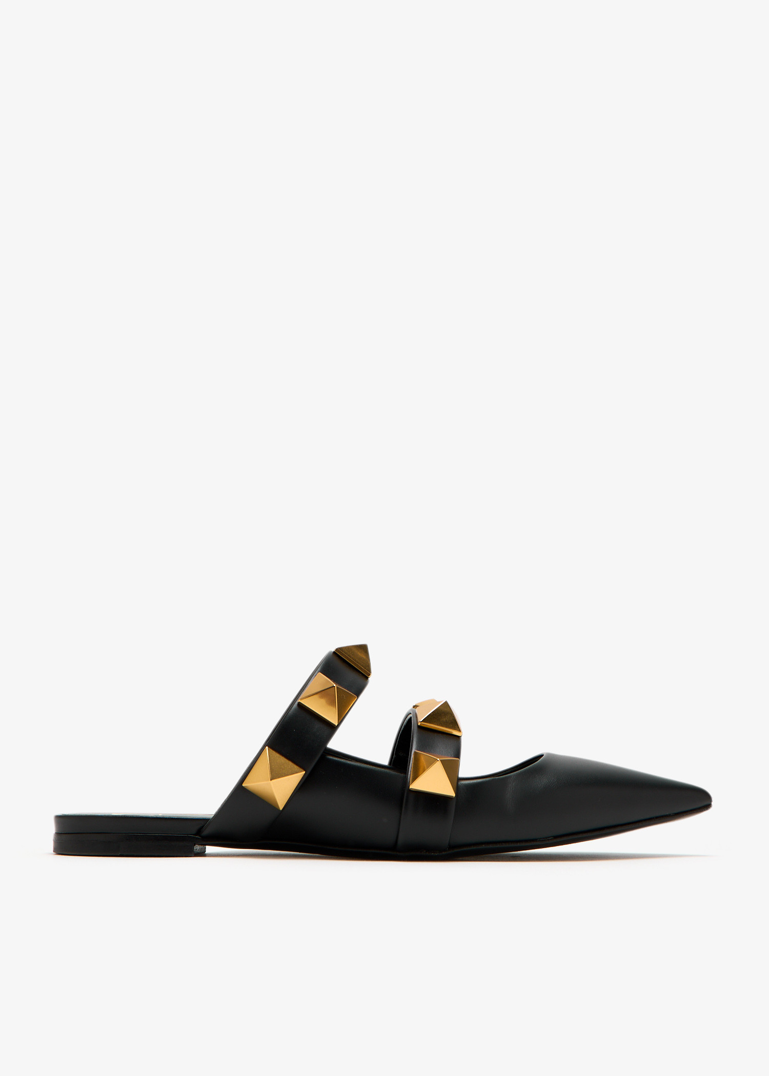 

Roman Stud mules, Black
