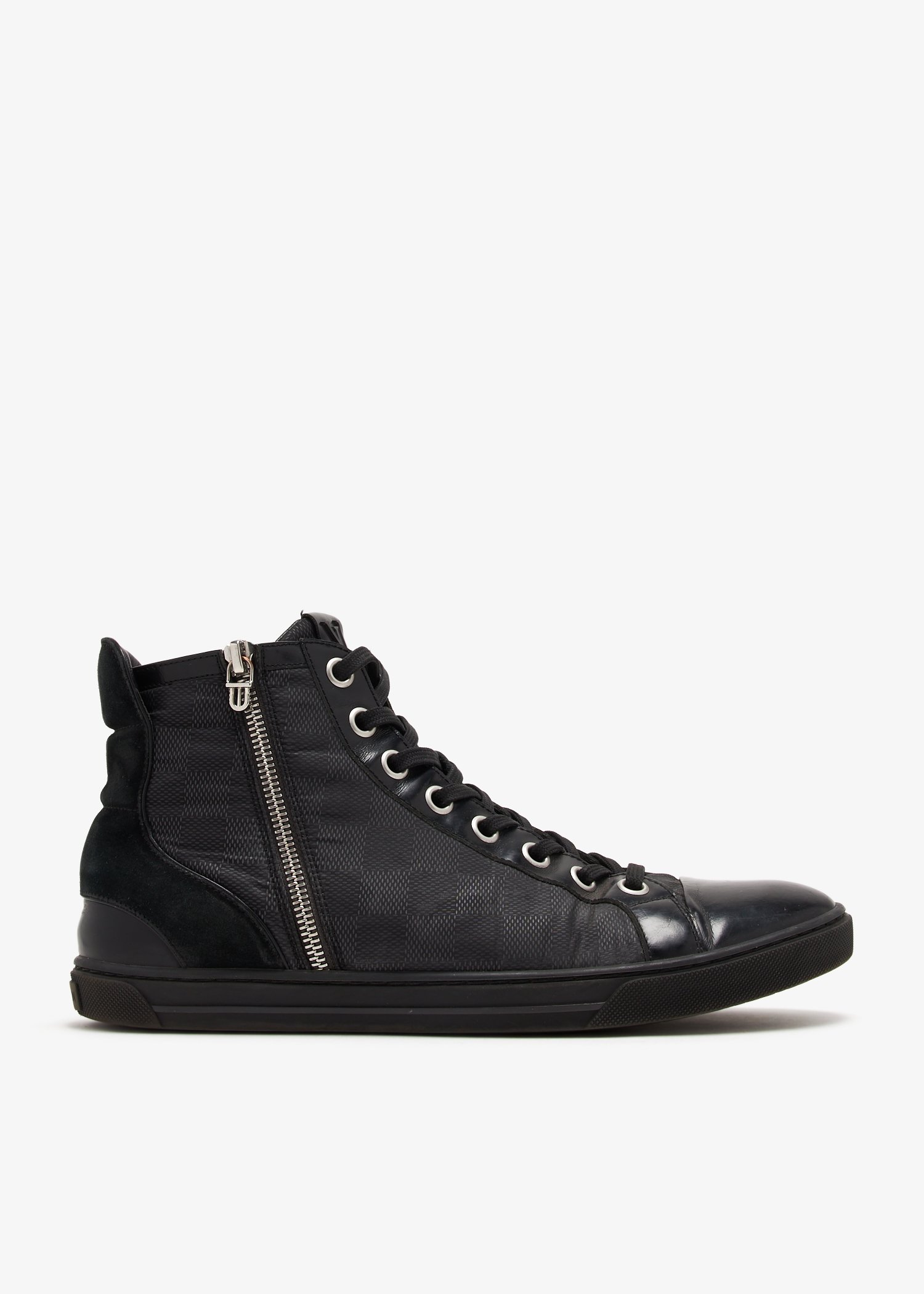 

Zip high-top sneakers, Black