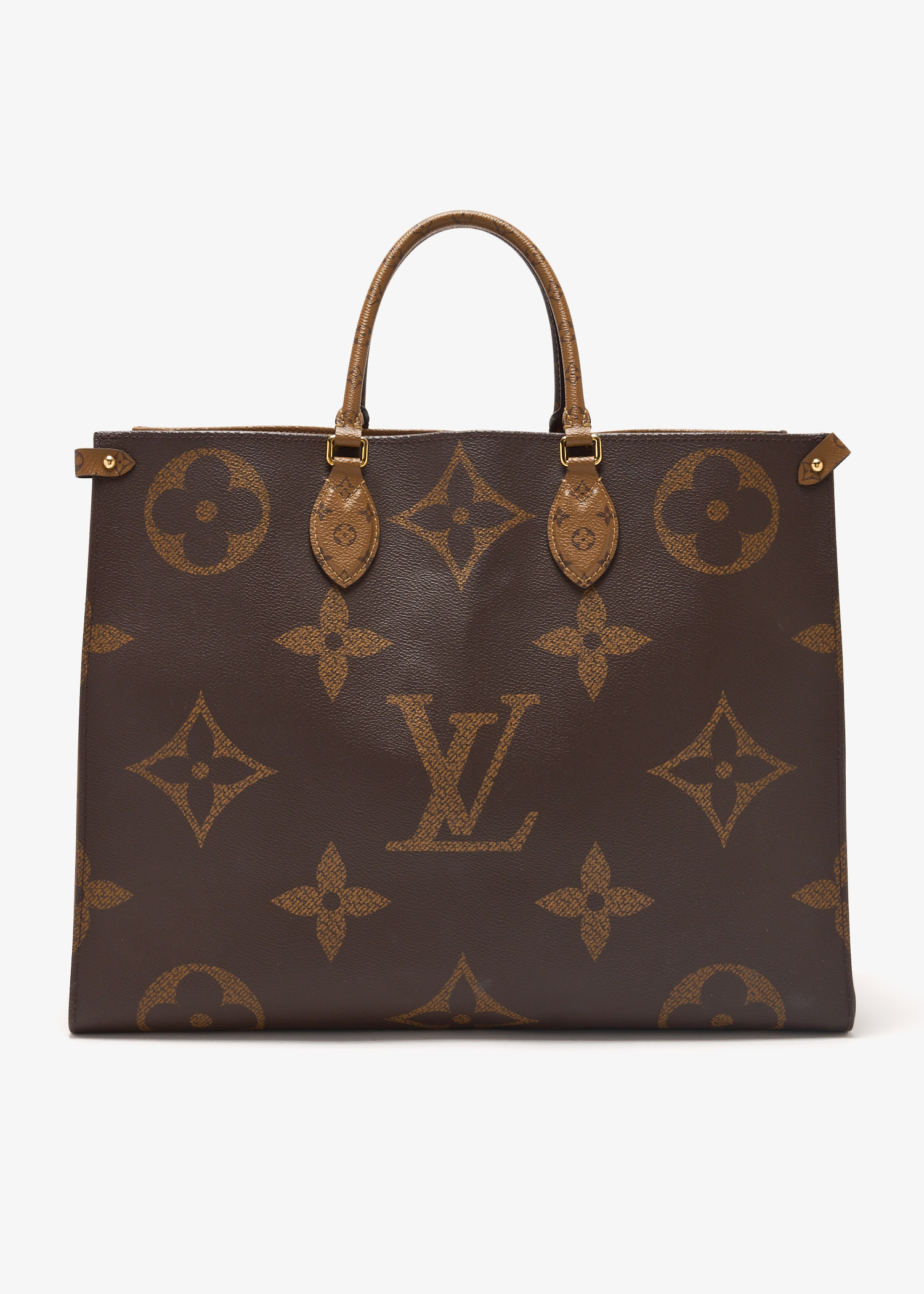 

On The Go GM Reverse Monogram tote bag, Brown