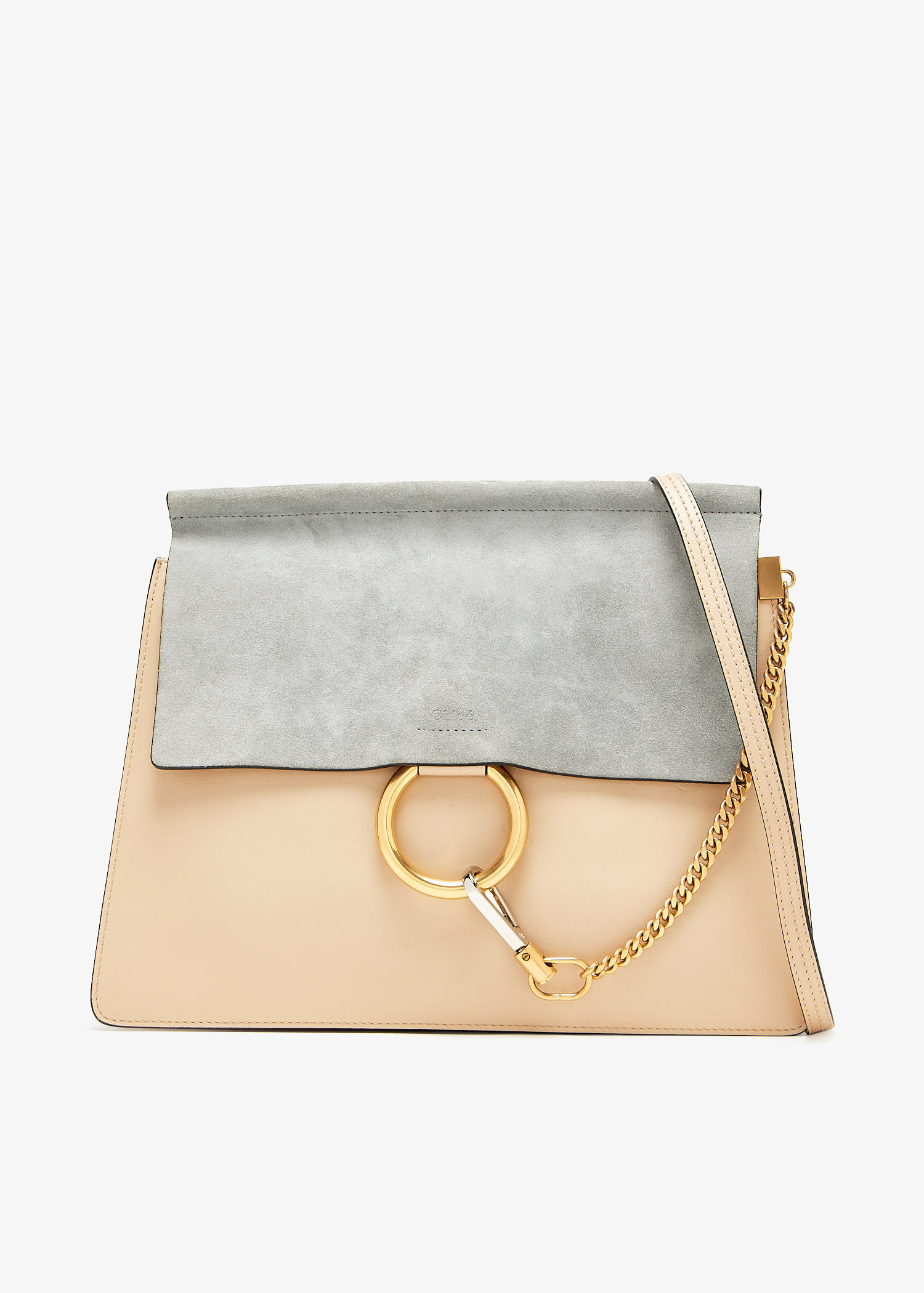 

Faye medium flap shoulder bag, Beige