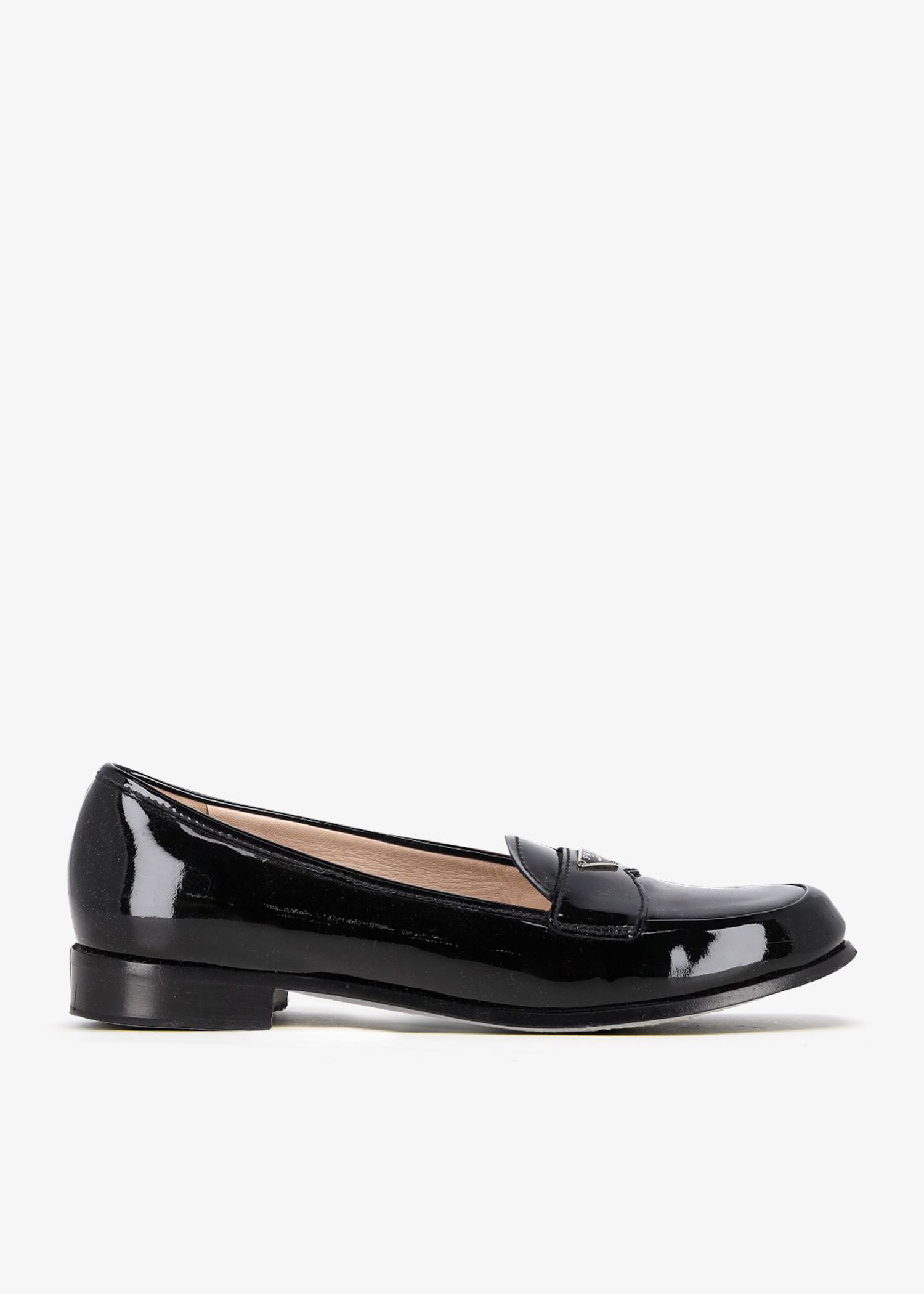 

Patent leather loafers, Black