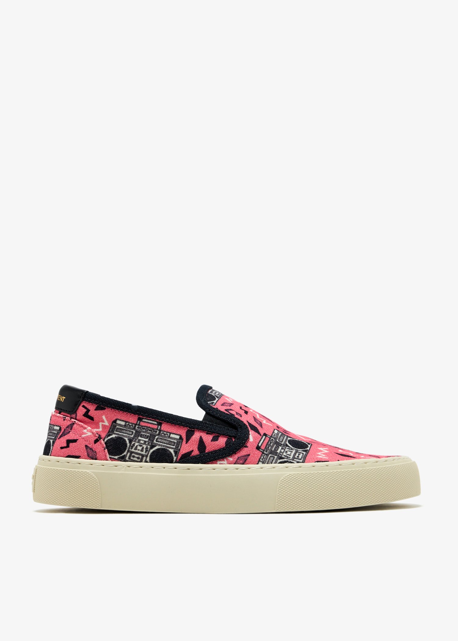 

Radio-print slip-on sneakers, Printed