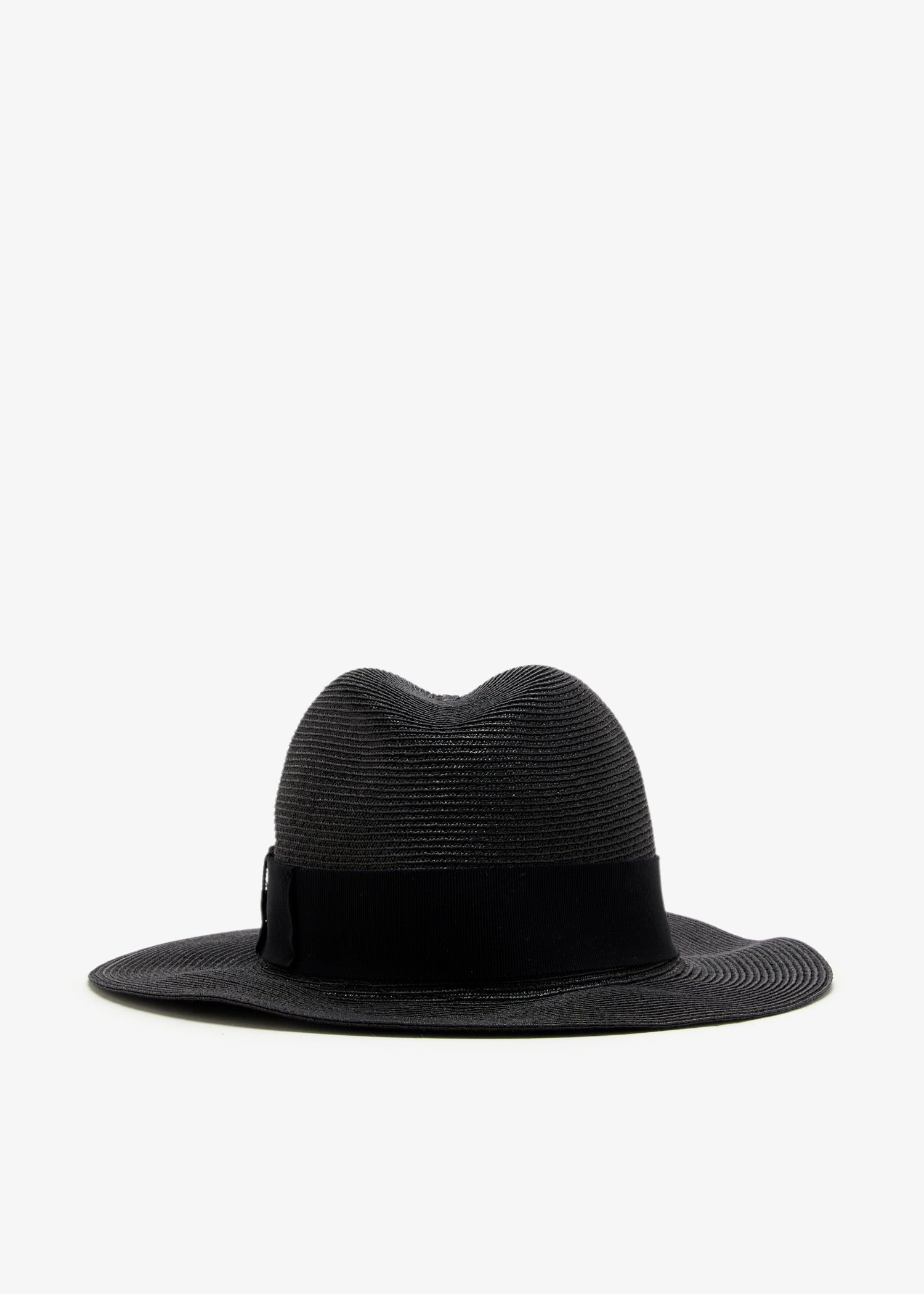 

Bamboo fedora hat, Black