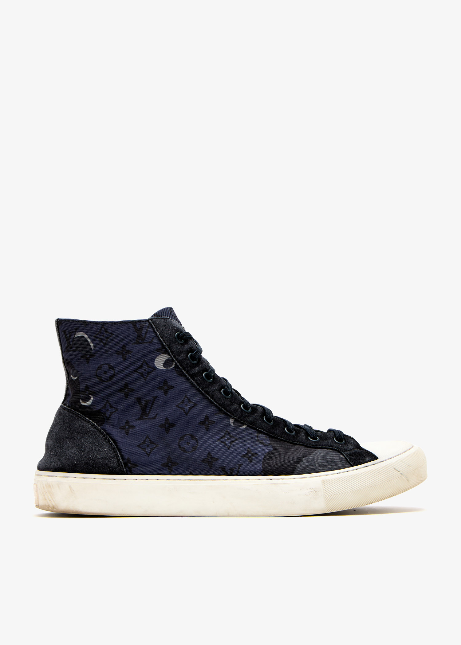 

Tattoo high-top sneakers, Blue