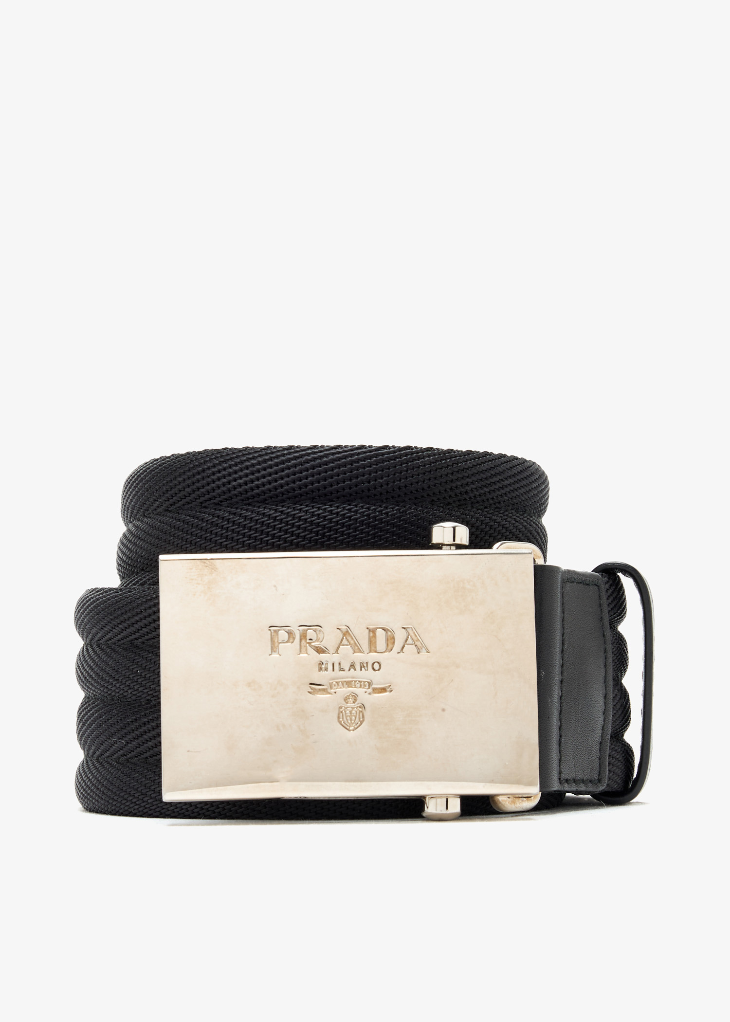 

Logo buckle belt, Black