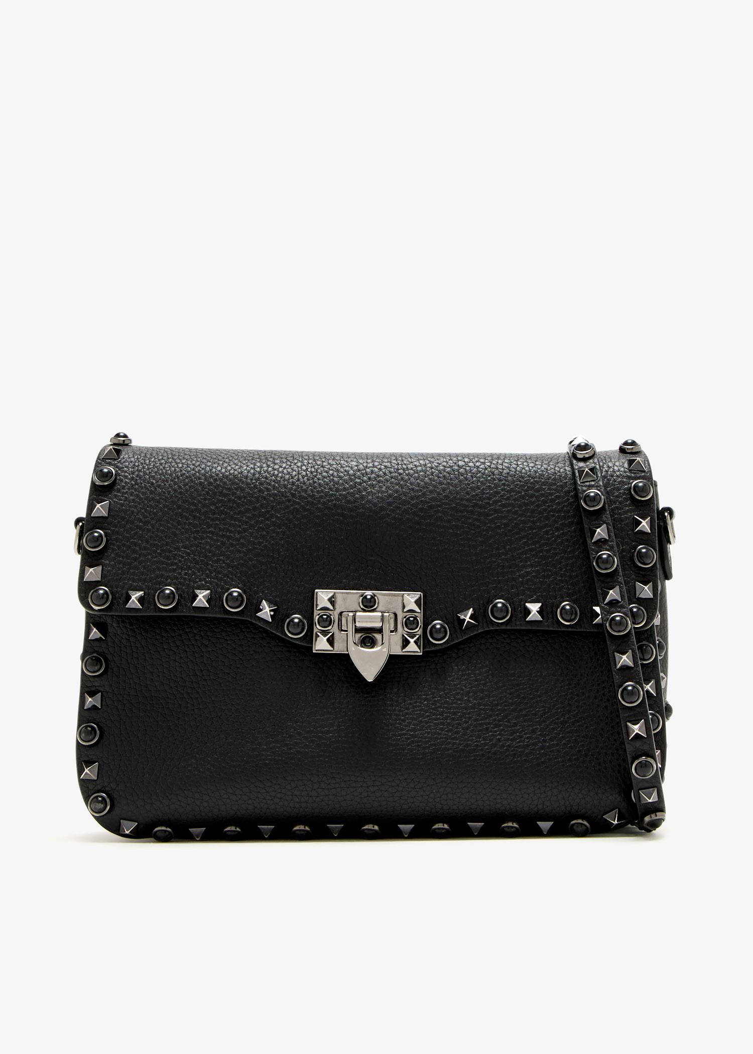 

Rolling Rockstud crossbody bag, Black