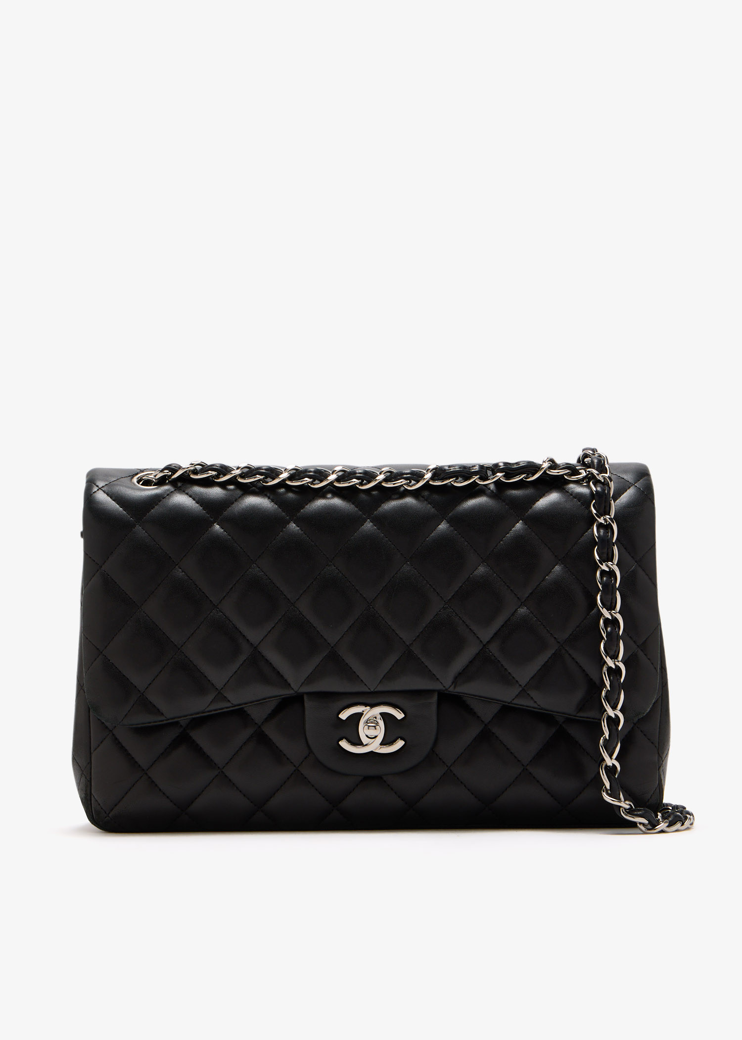 

Classic Jumbo Double Flap shoulder bag, Black