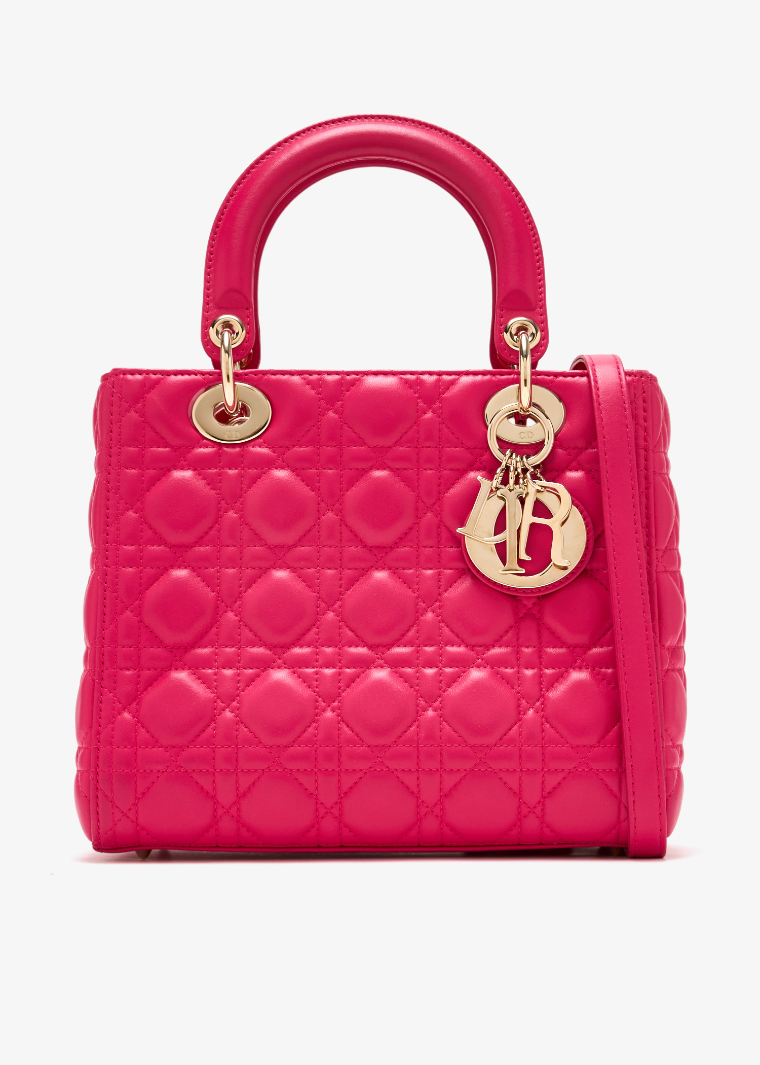 

Medium Lady Dior bag, Pink