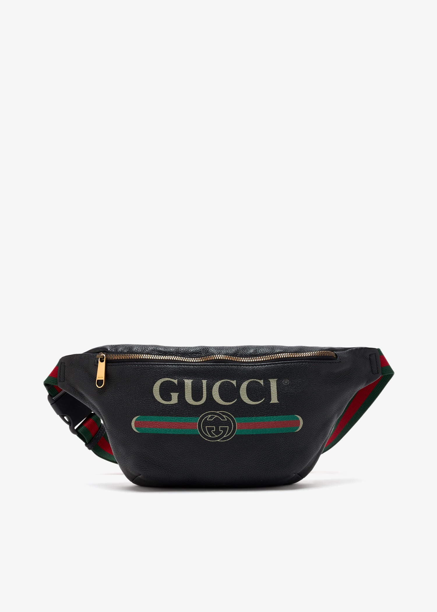 

Logo print belt bag, Black