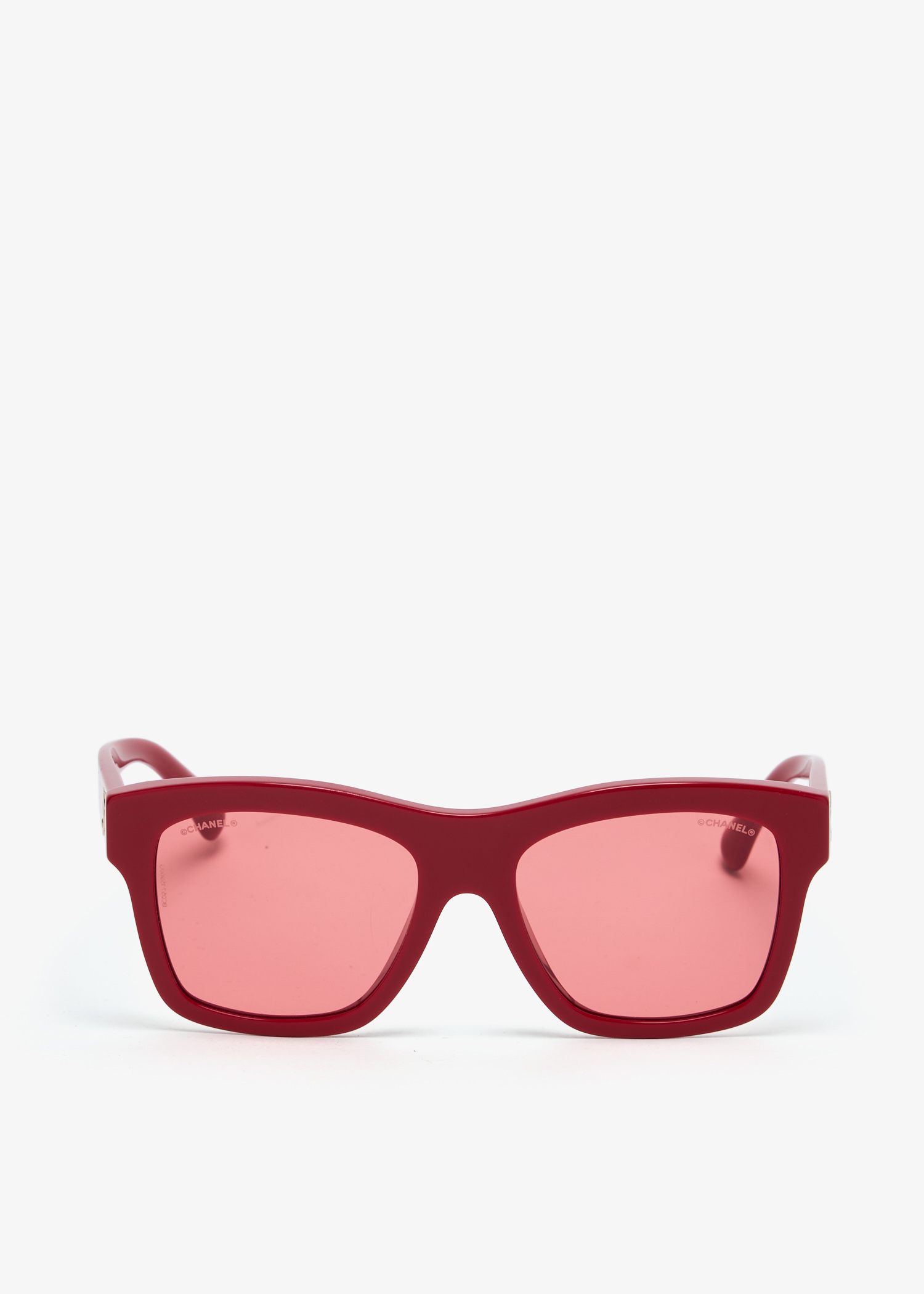 

CC square sunglasses, Red