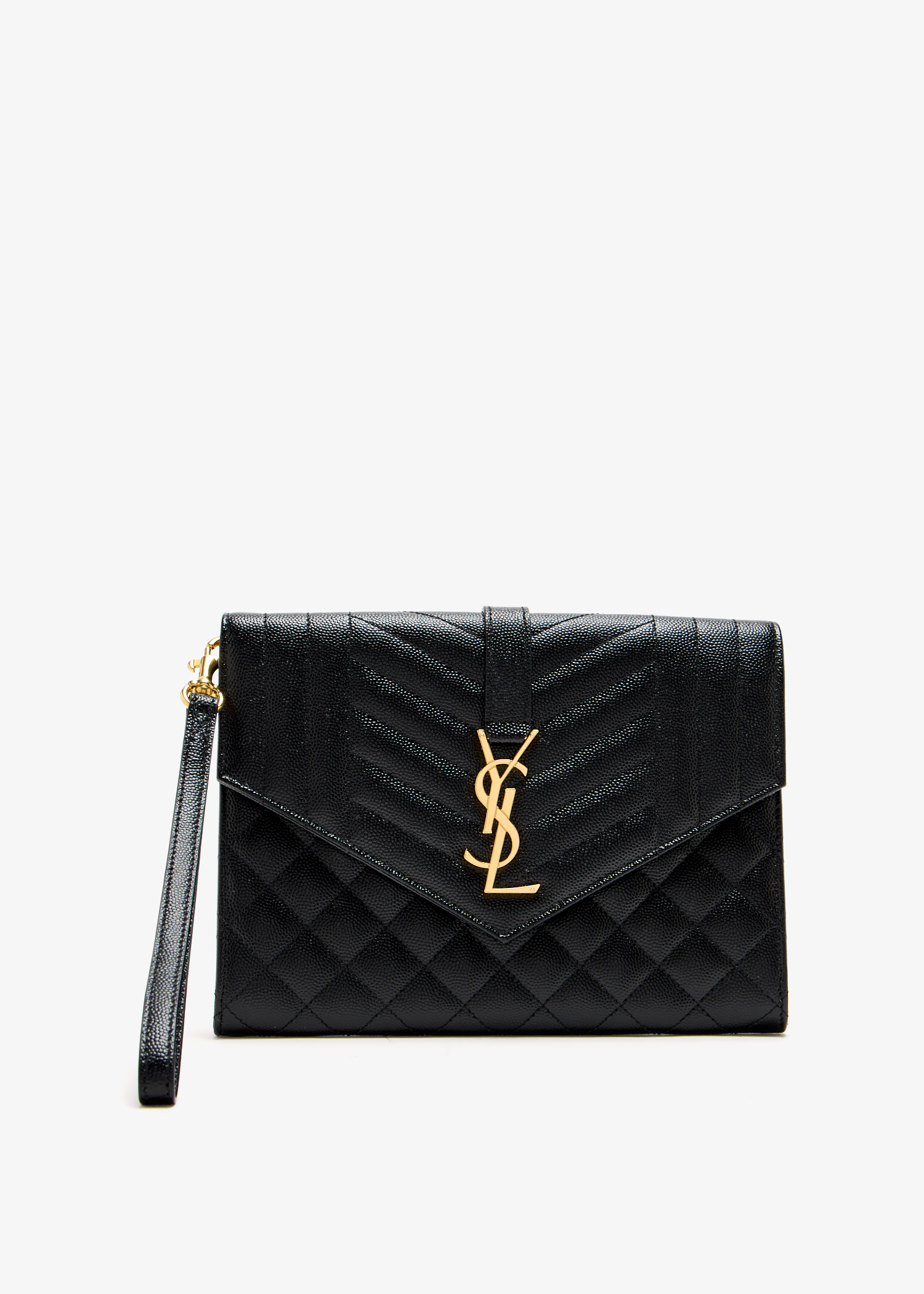 

Envelope flap clutch, Black