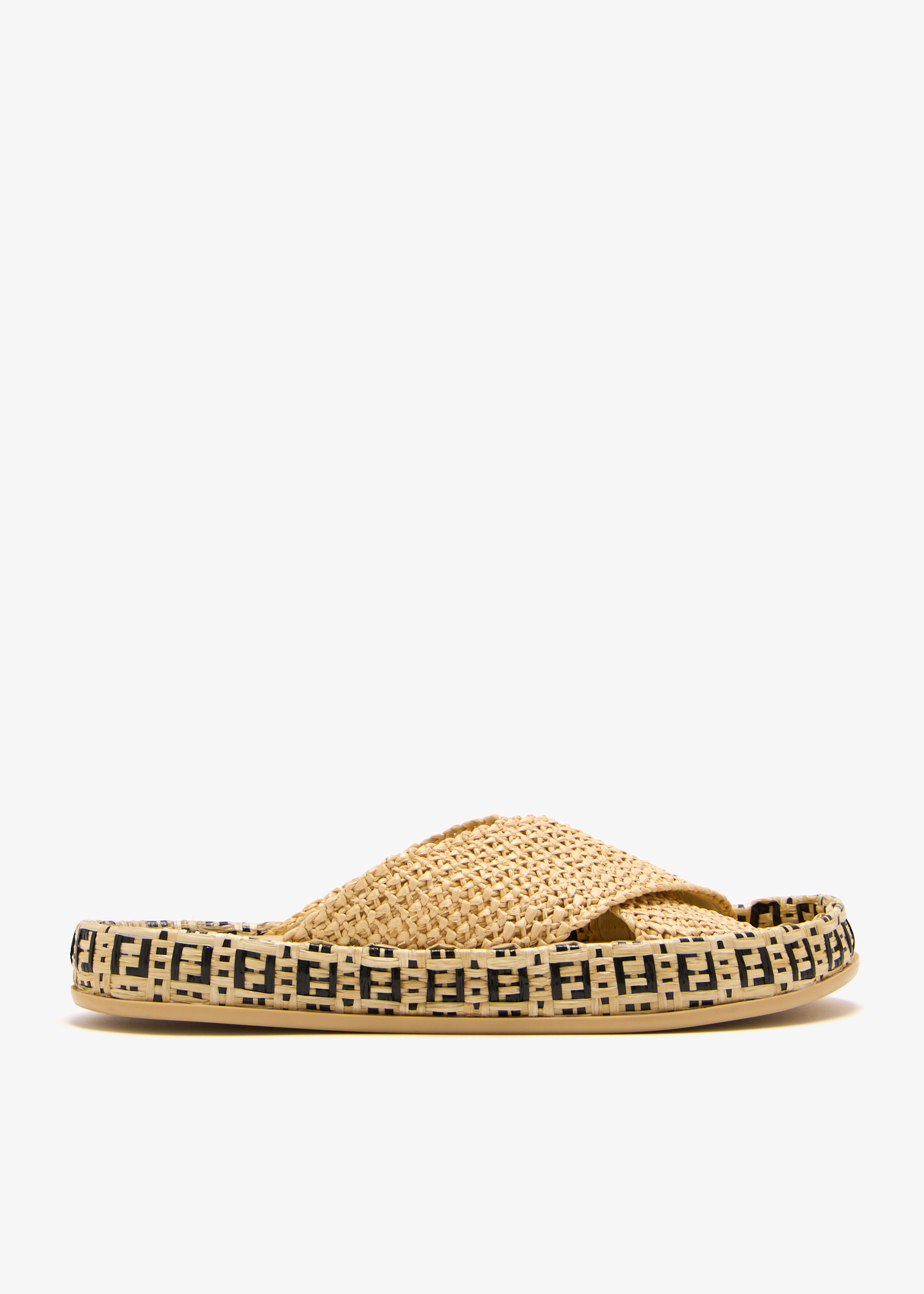 

FF Logo sandals, Beige