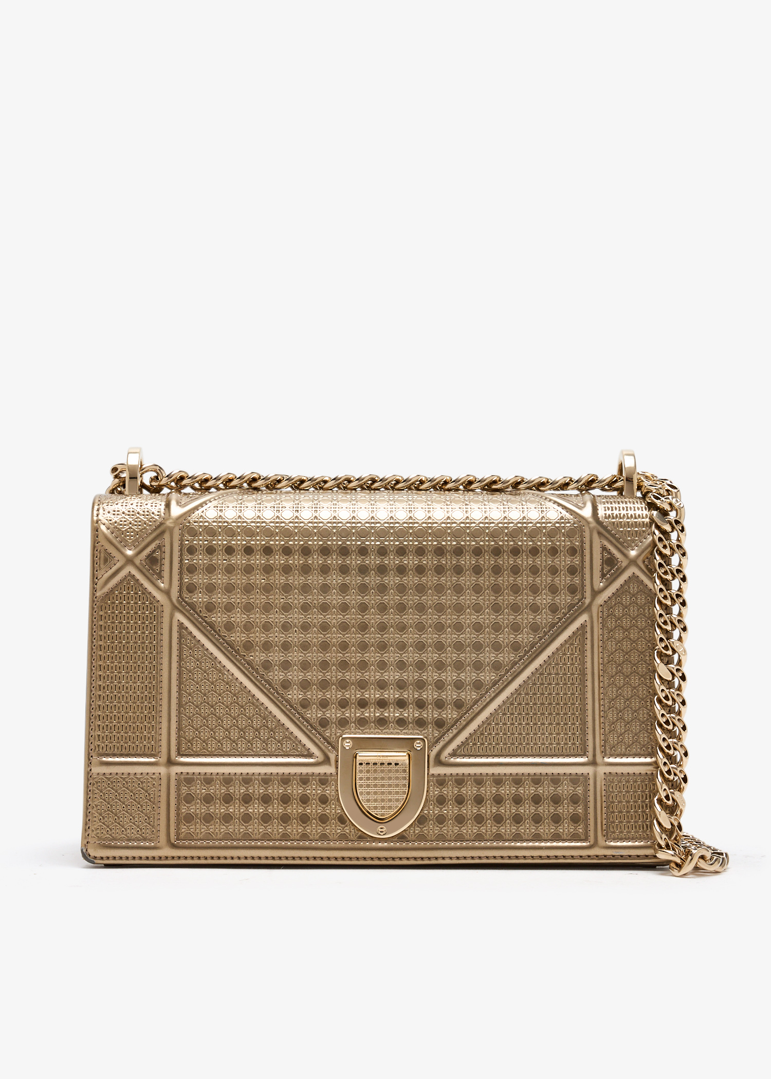 

Diorama medium flap bag, Gold