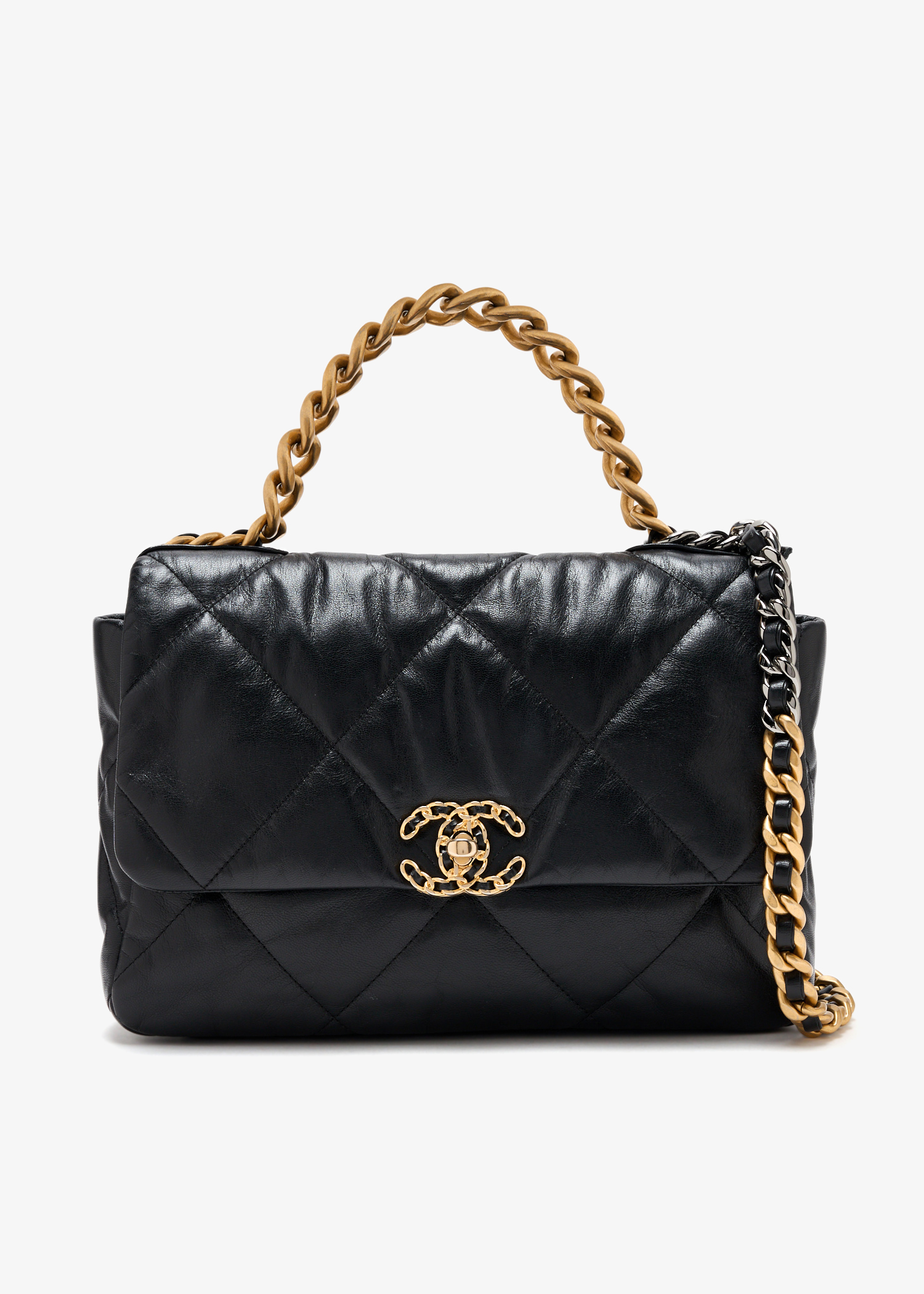 

Chanel 19 large shoulder bag, Black