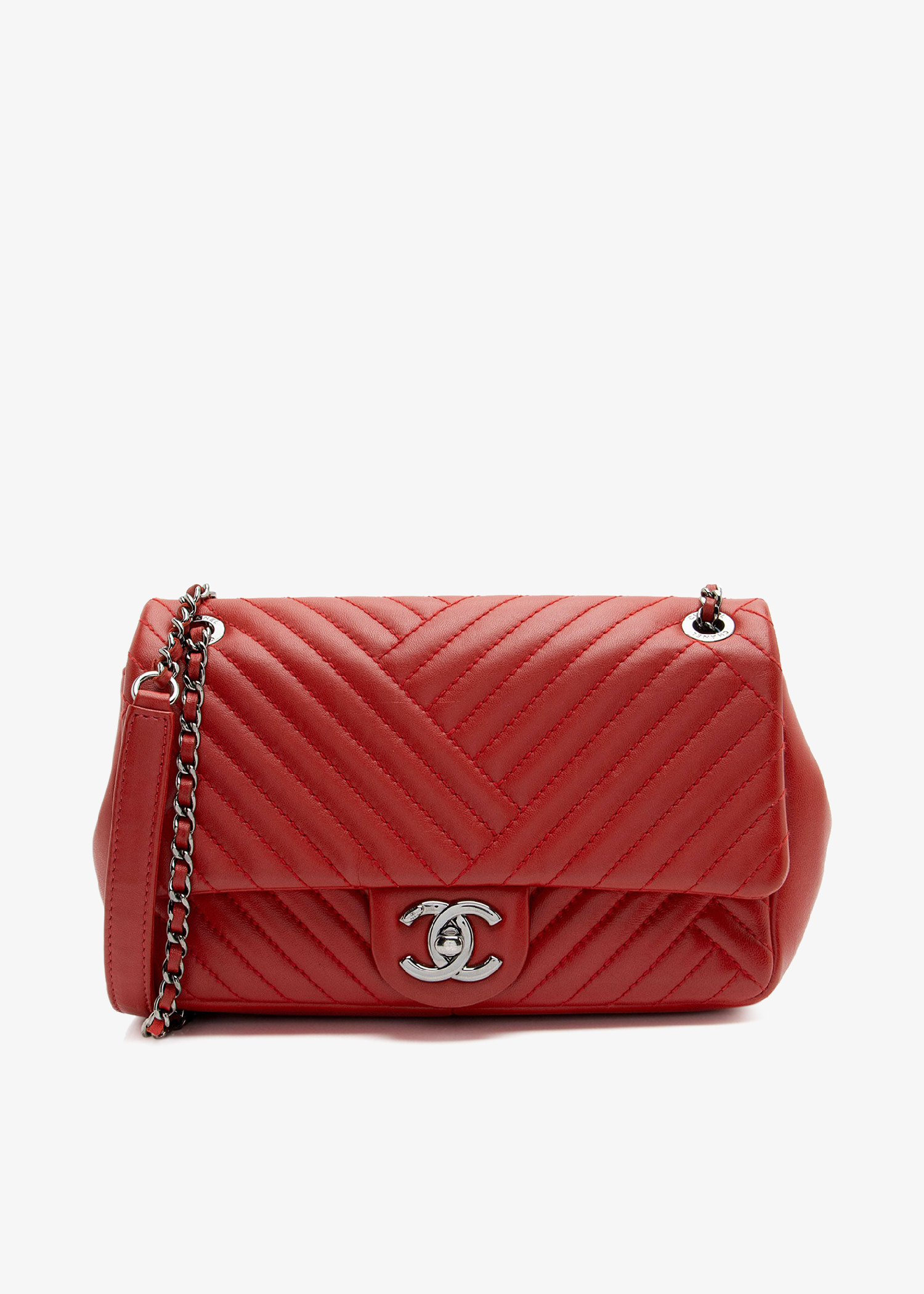 

Classic Single Flap small bag, Red