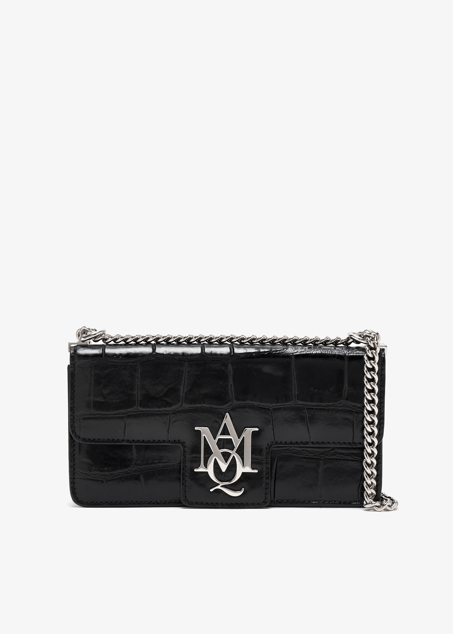 

Insignia chain clutch, Black