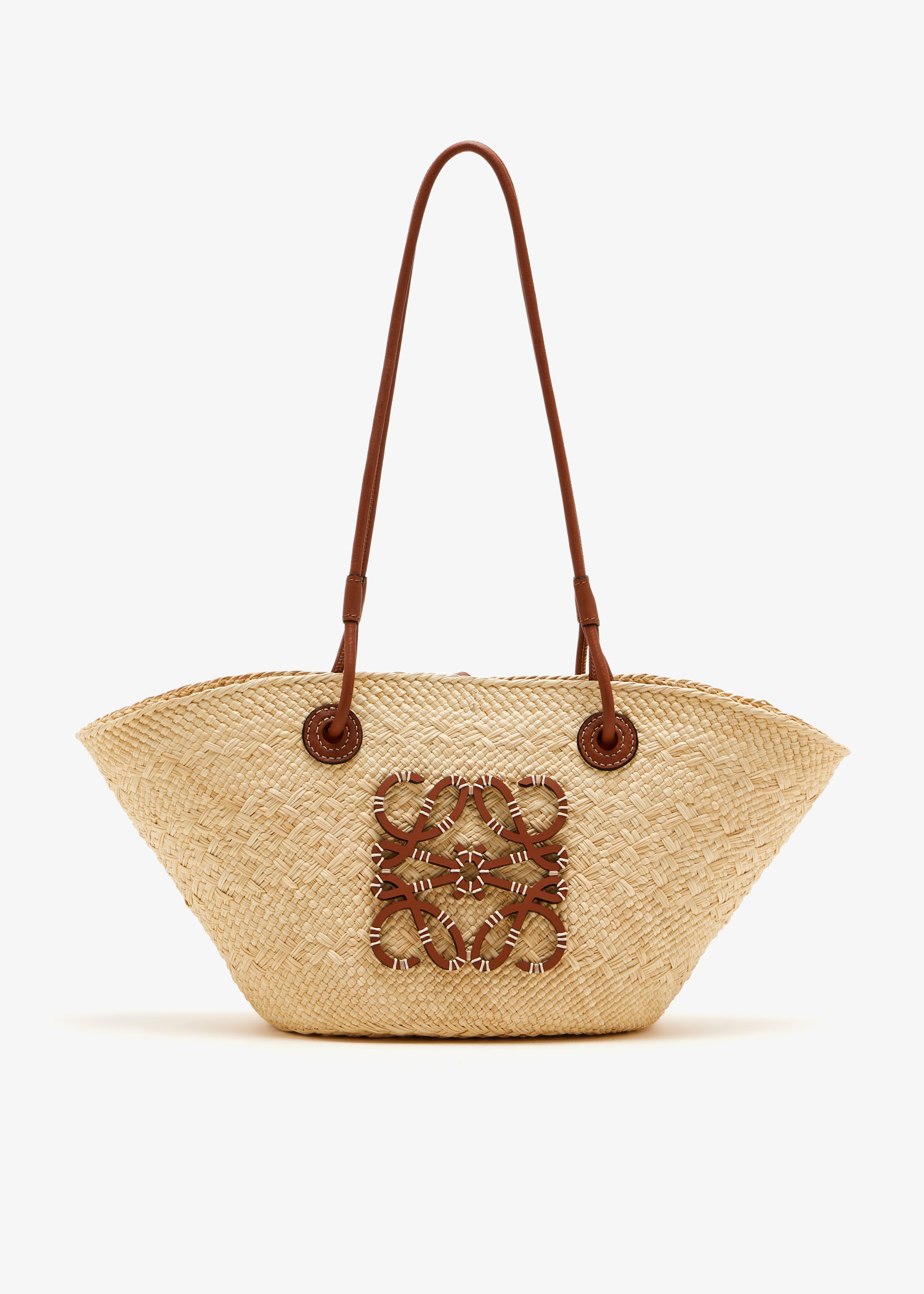 

Small Anagram basket bag, Beige