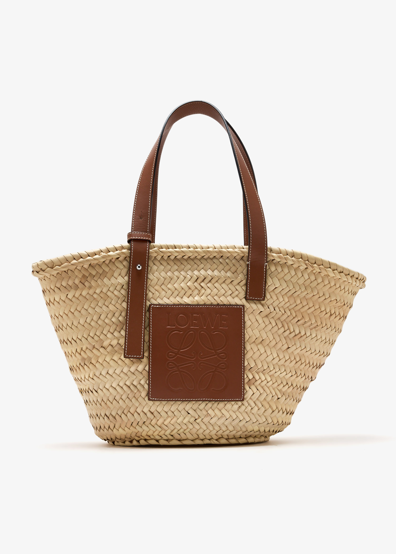 

Medium Basket tote bag, Beige