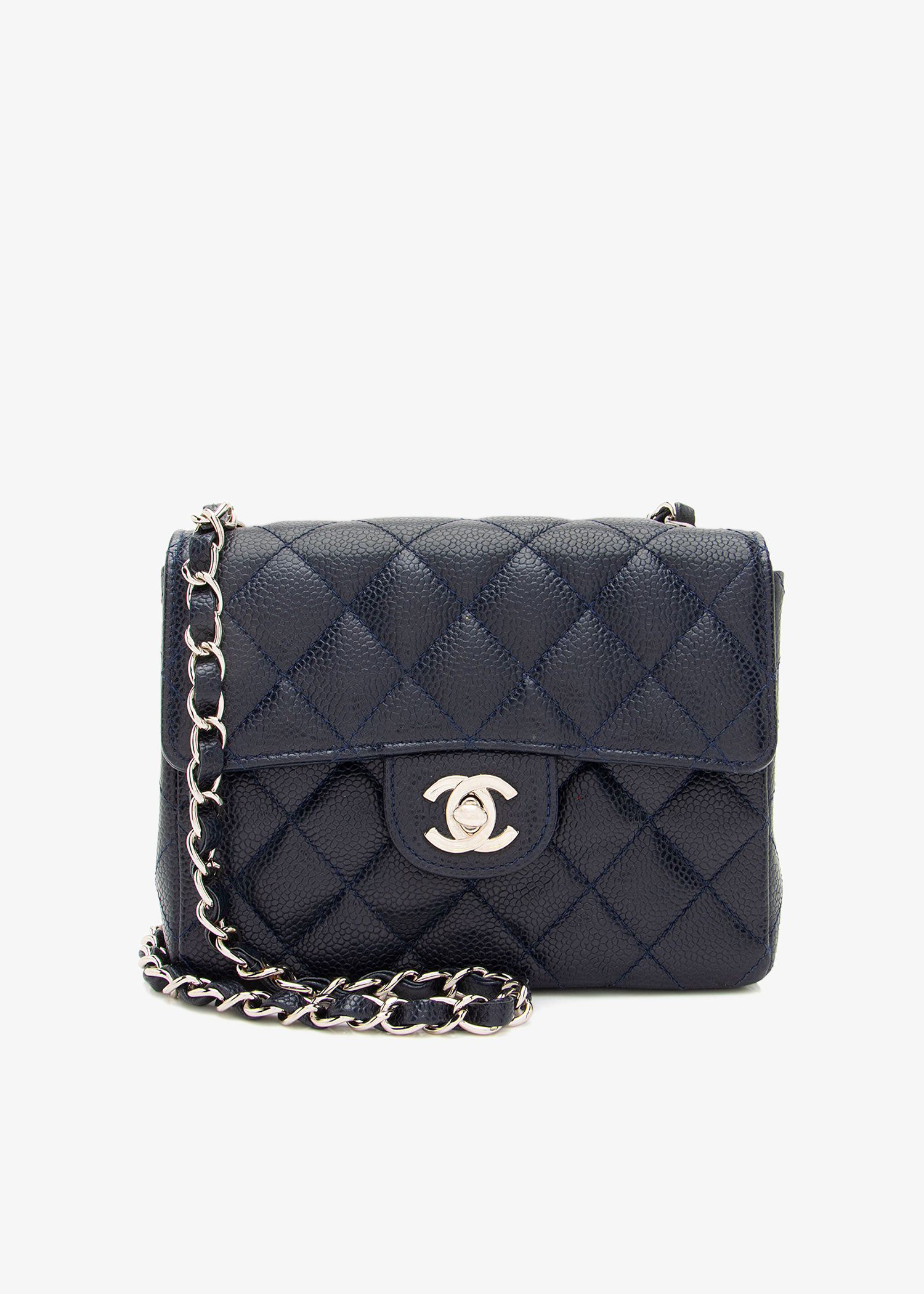 

Classic Square mini flap bag, Navy