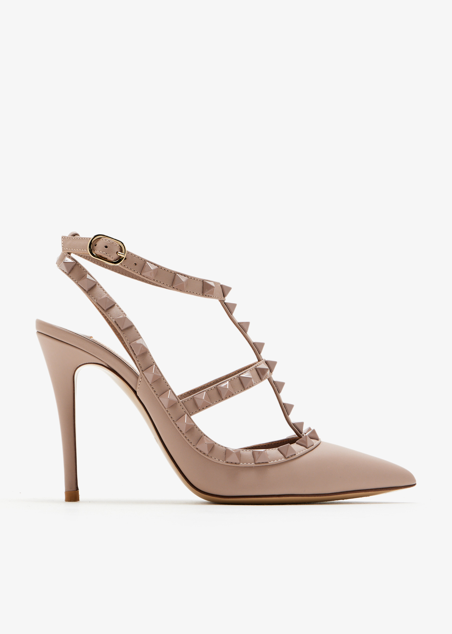 

Rockstud-embellished pumps, Beige