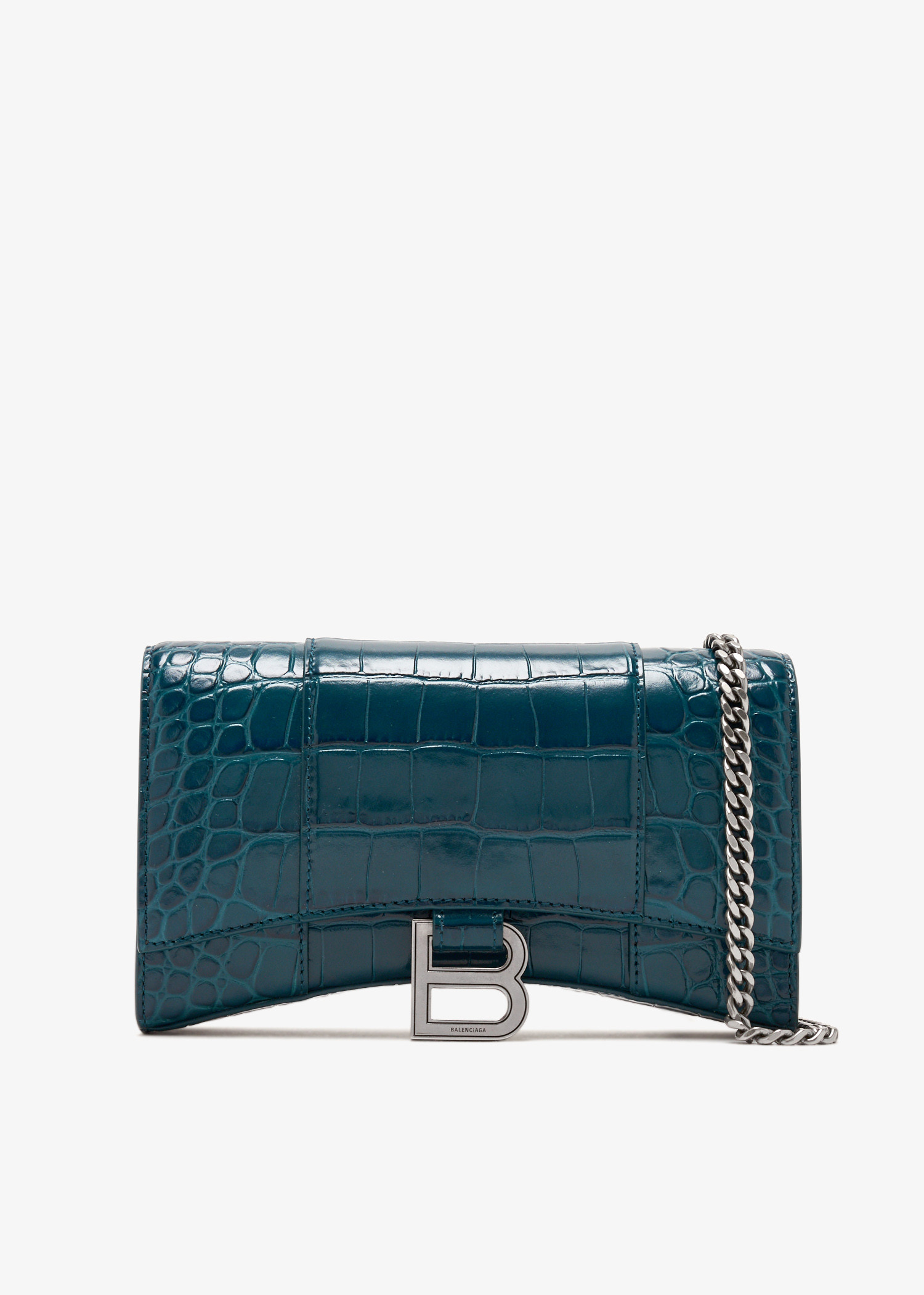 

Hourglass chain wallet, Blue