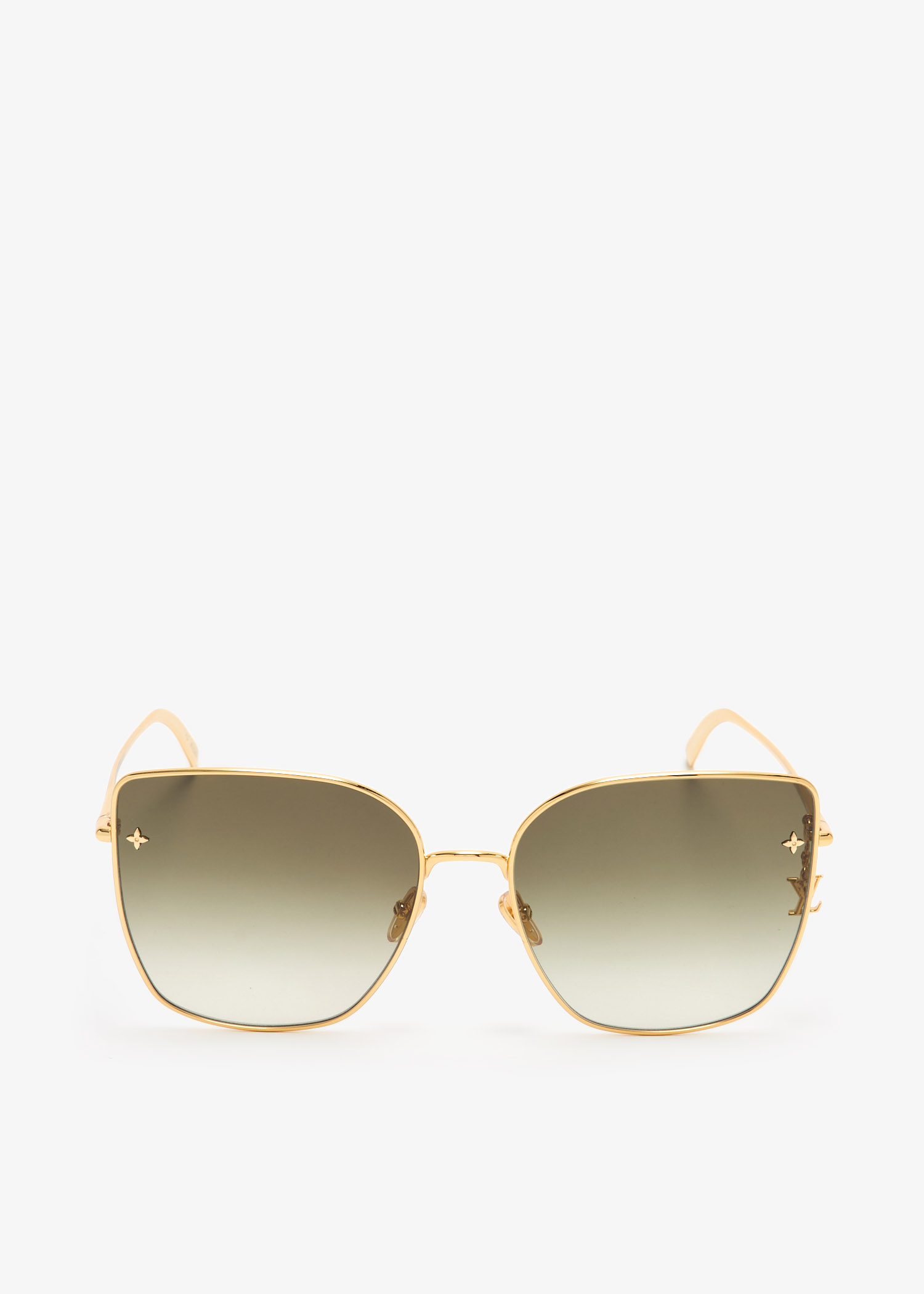 

LV Charm cat eye sunglasses, Gold