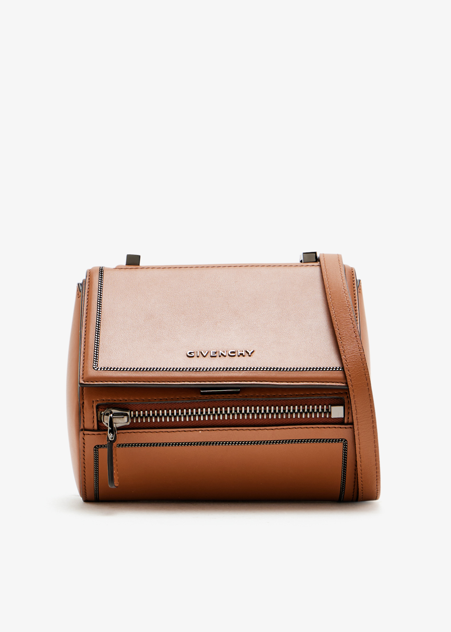 

Mini Pandora Box crossbody bag, Brown