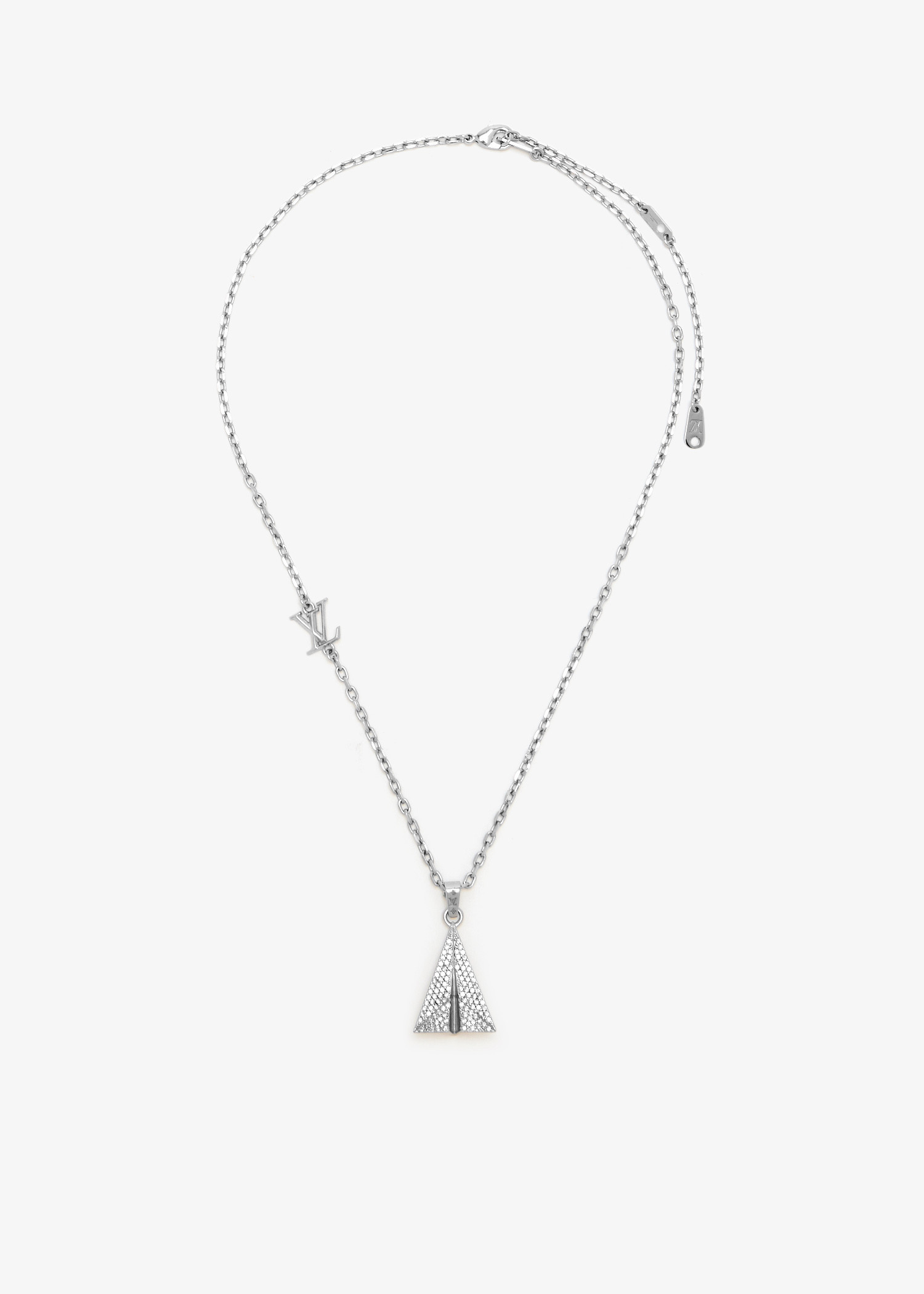 

Paper Plane chain necklace, Silver
