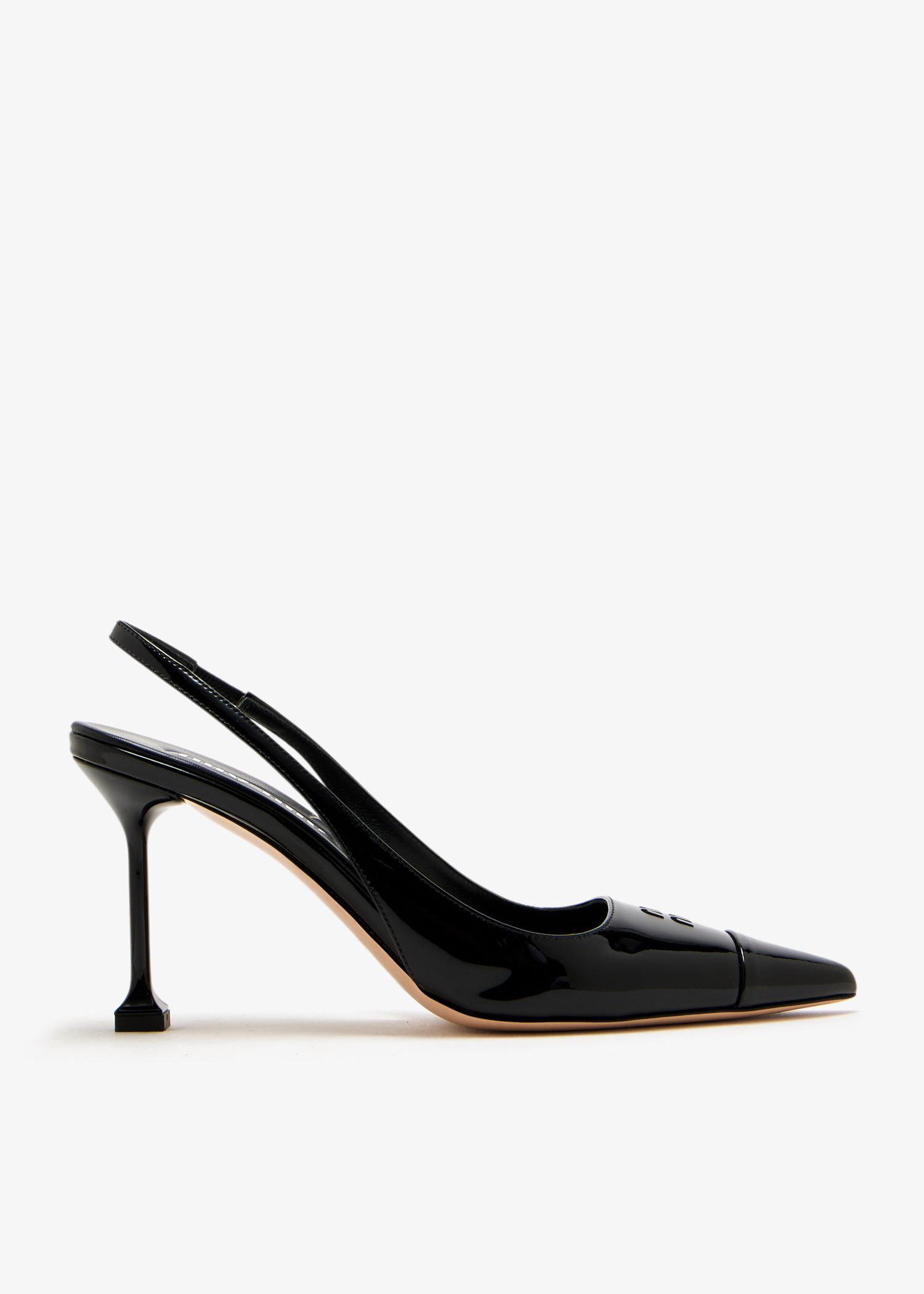 

Logo slingback pumps, Black