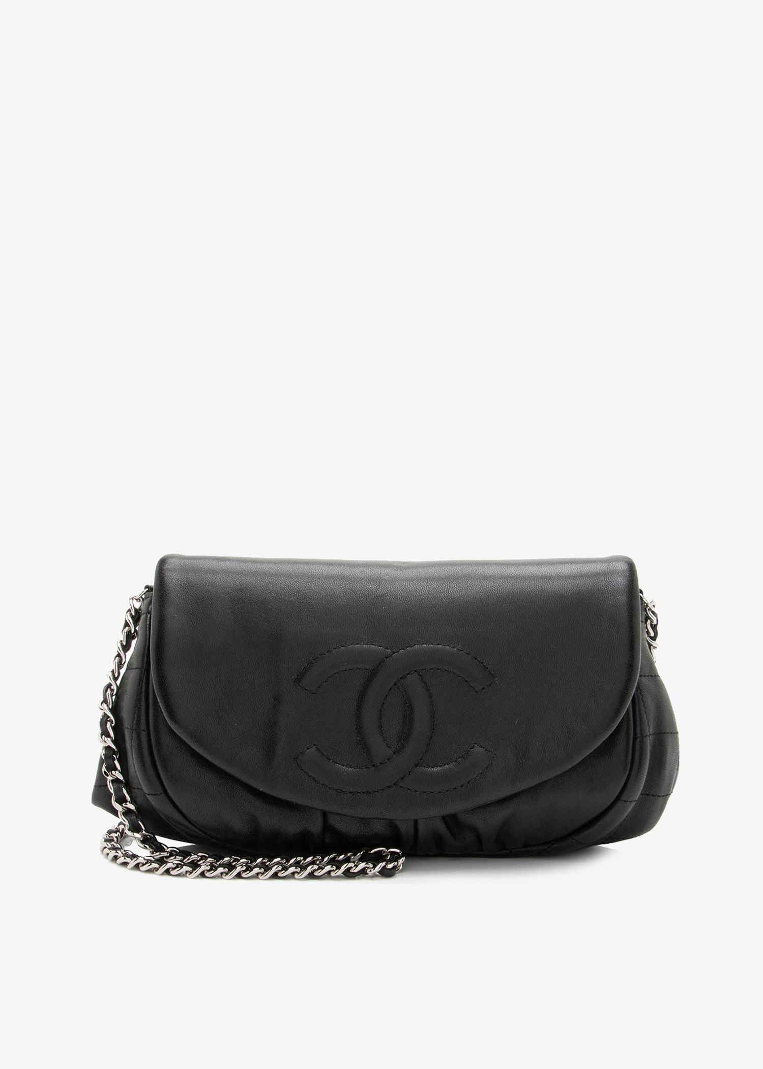 

Half Moon chain wallet, Black