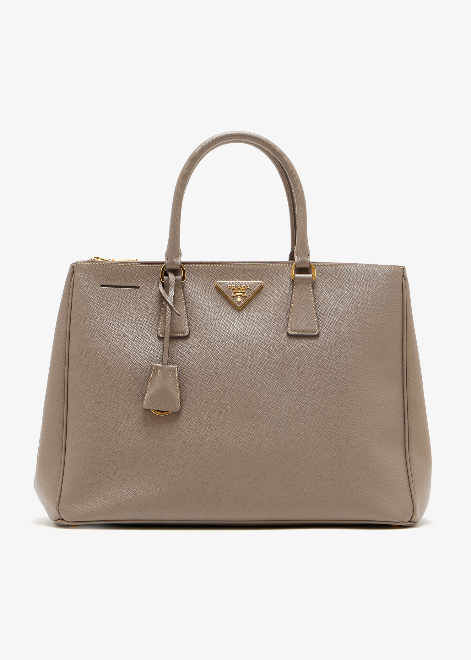 

Prada Galleria large leather bag, Taupe