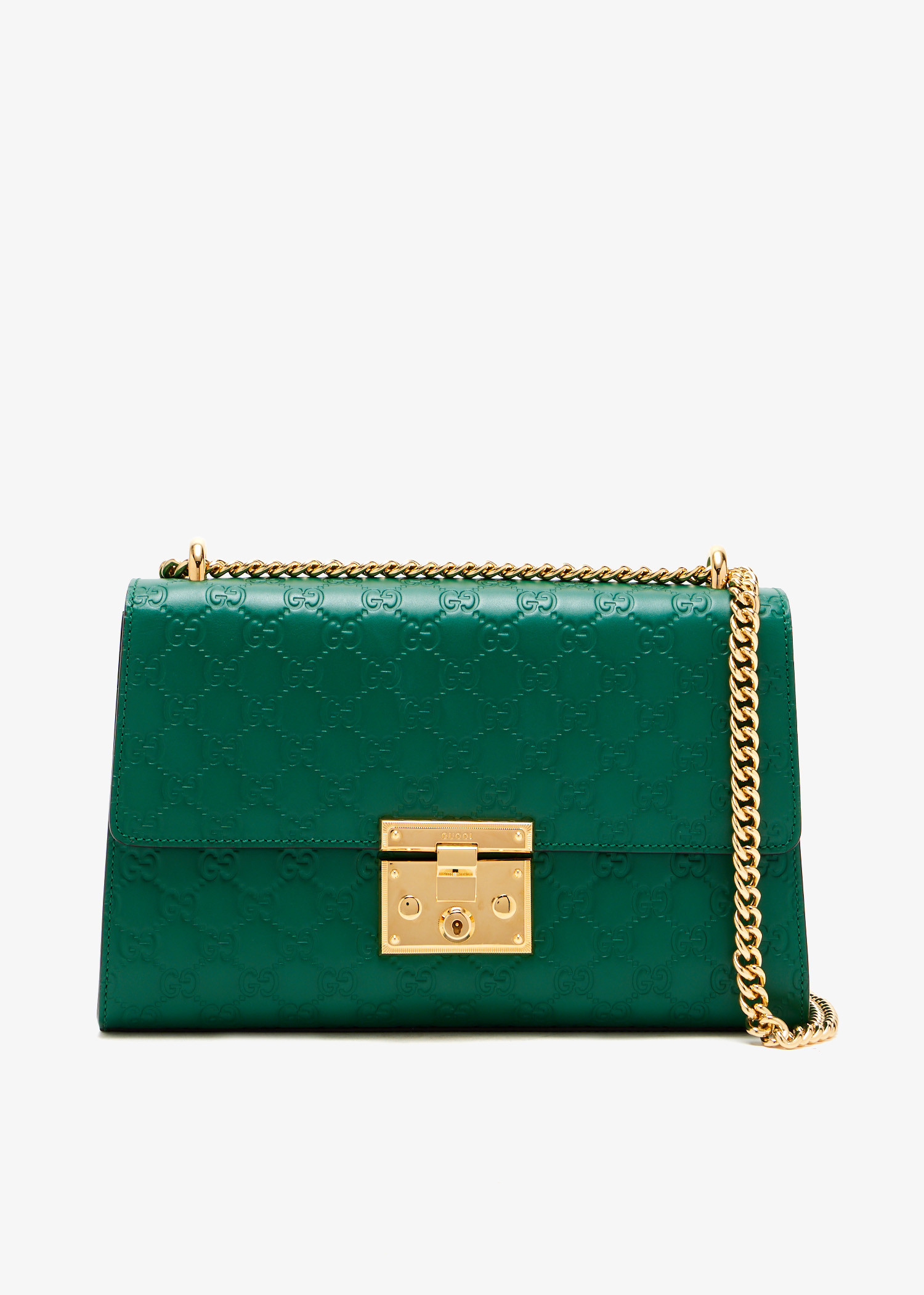 

Padlock medium shoulder bag, Green
