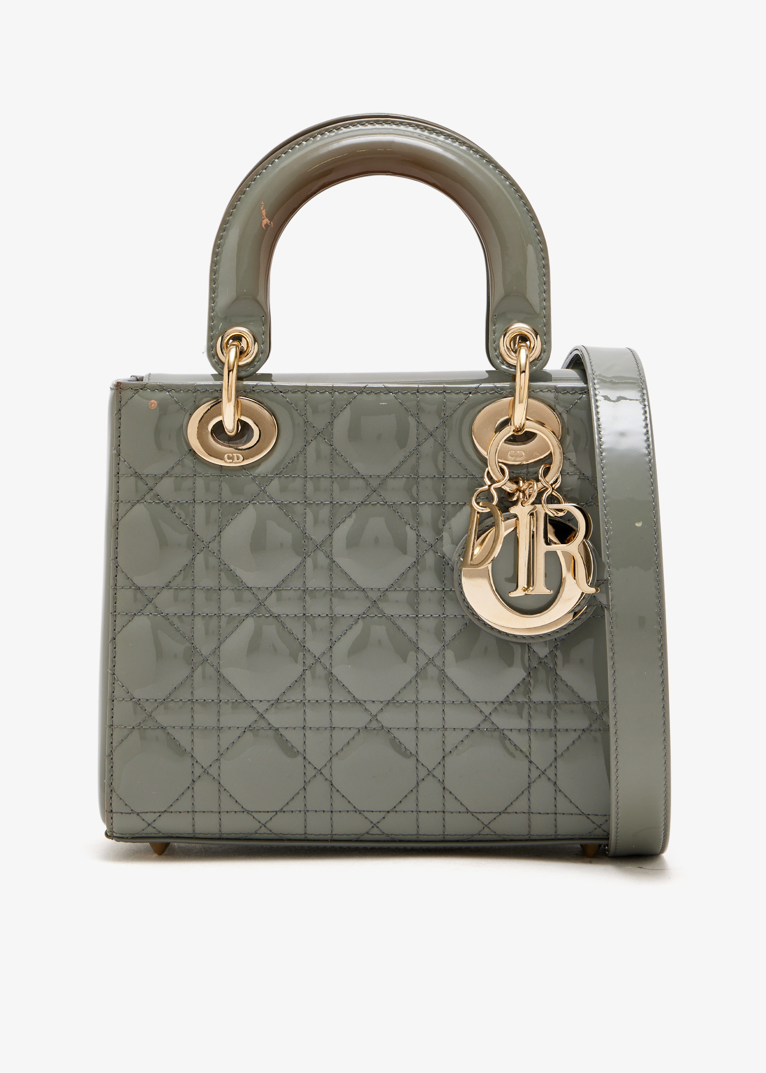 

Small Lady Dior bag, Grey