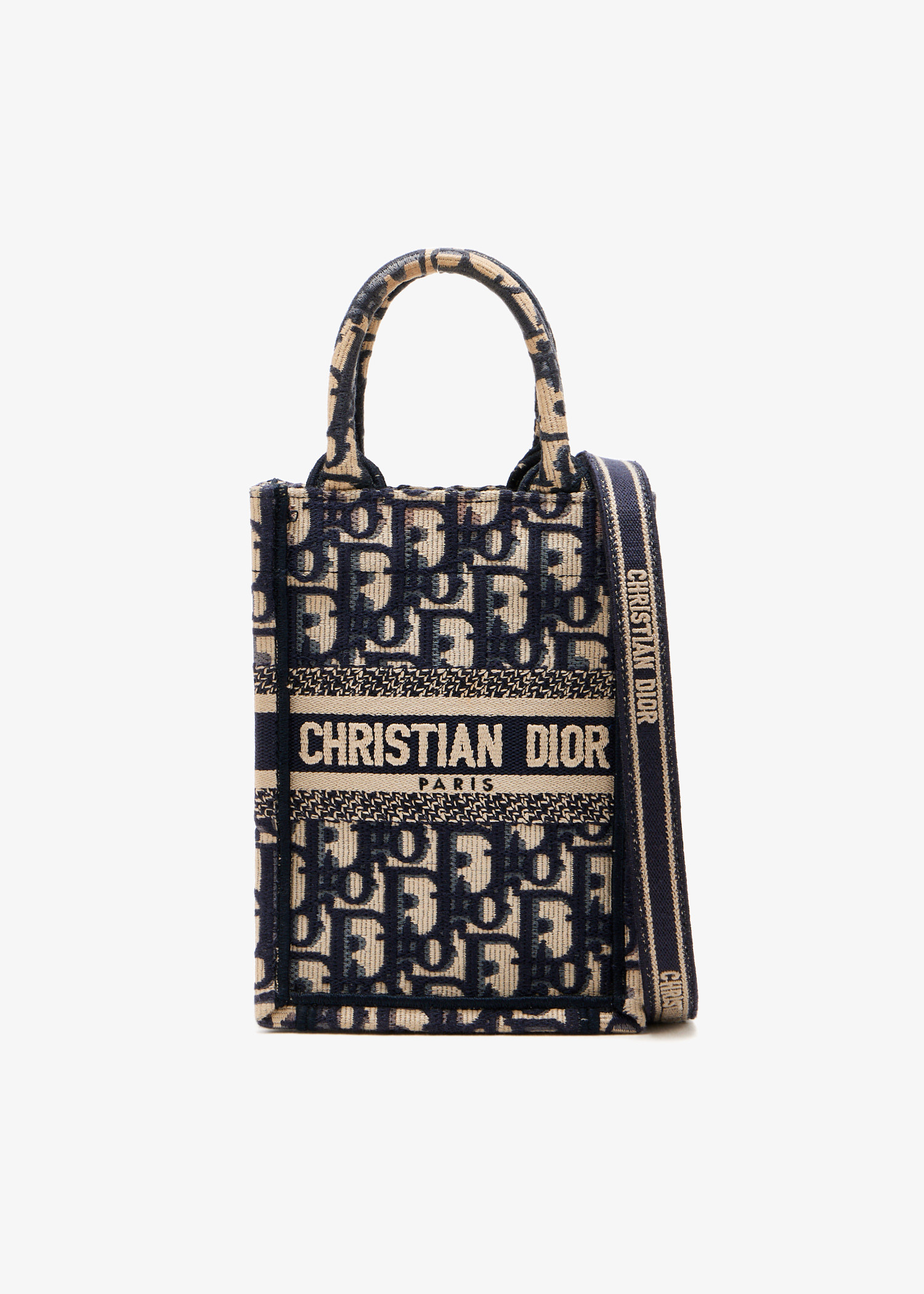 

Mini Vertical Book tote bag, Navy