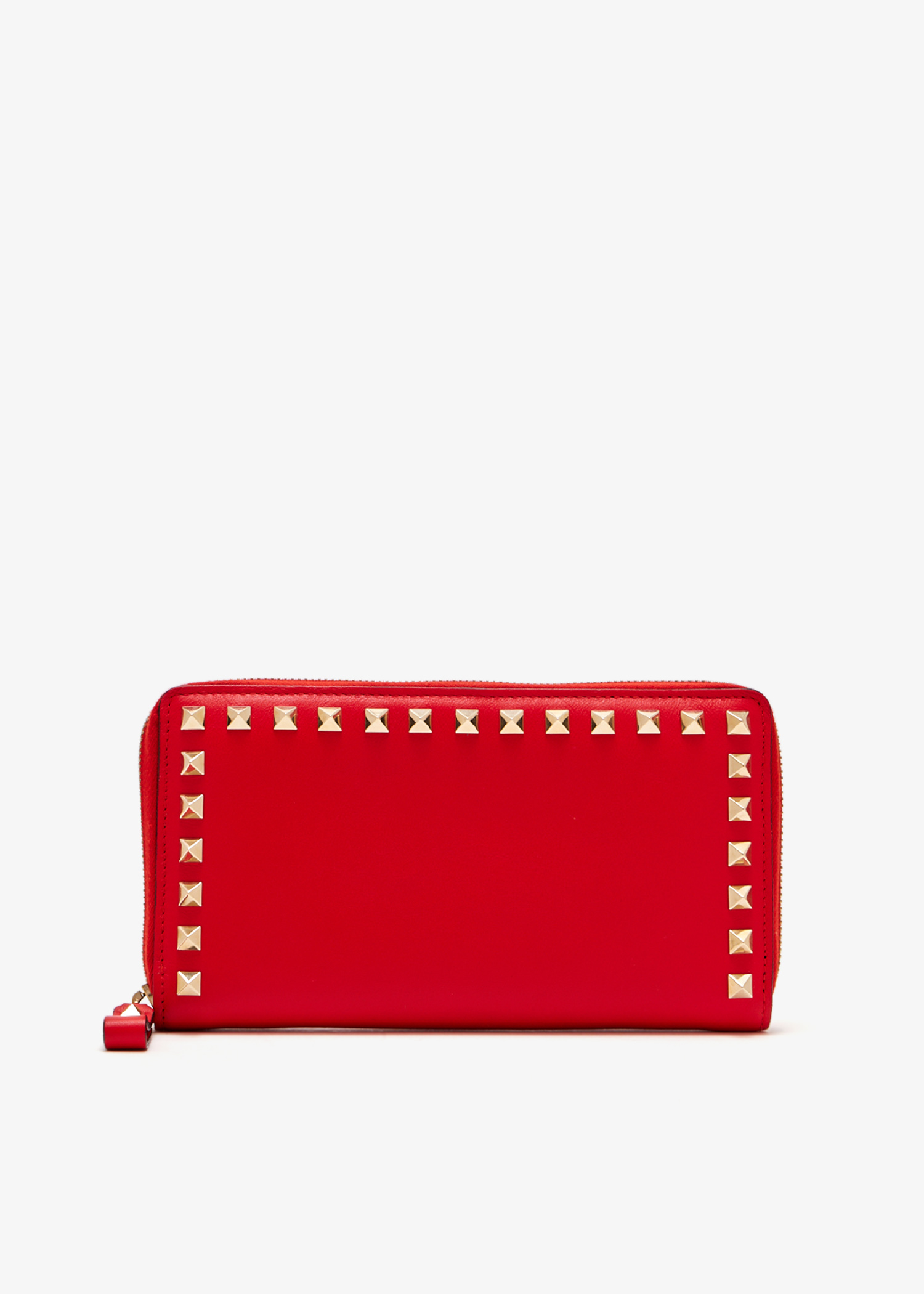 

Rockstud wallet, Red