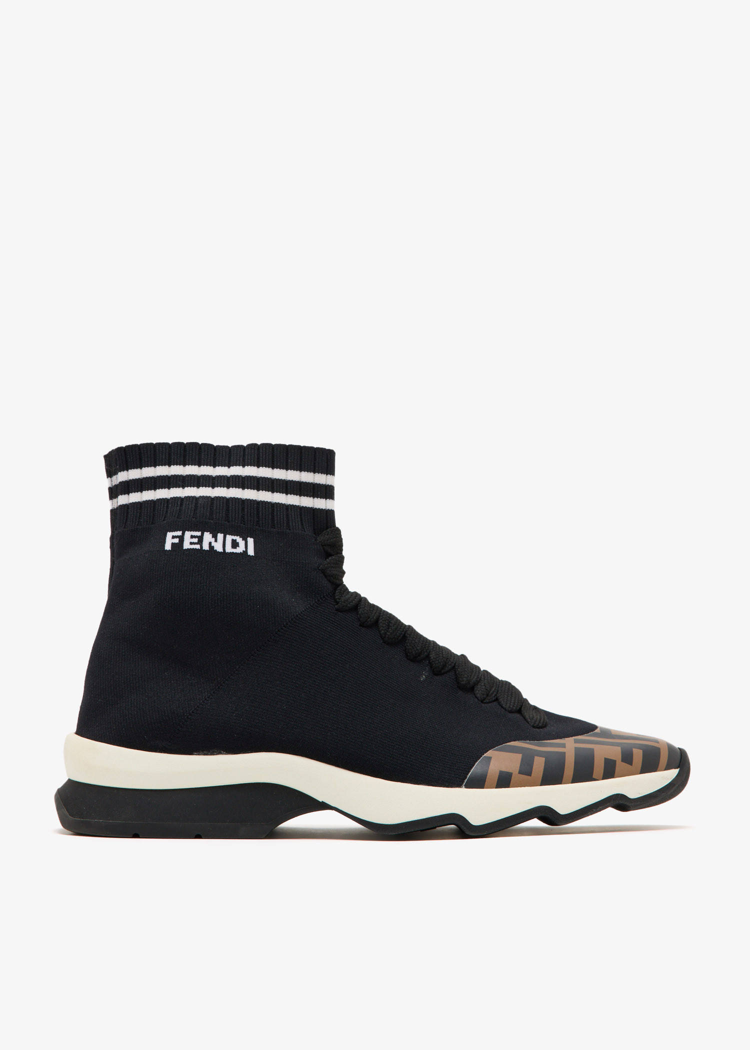 

Zucca FF sock sneakers, Black