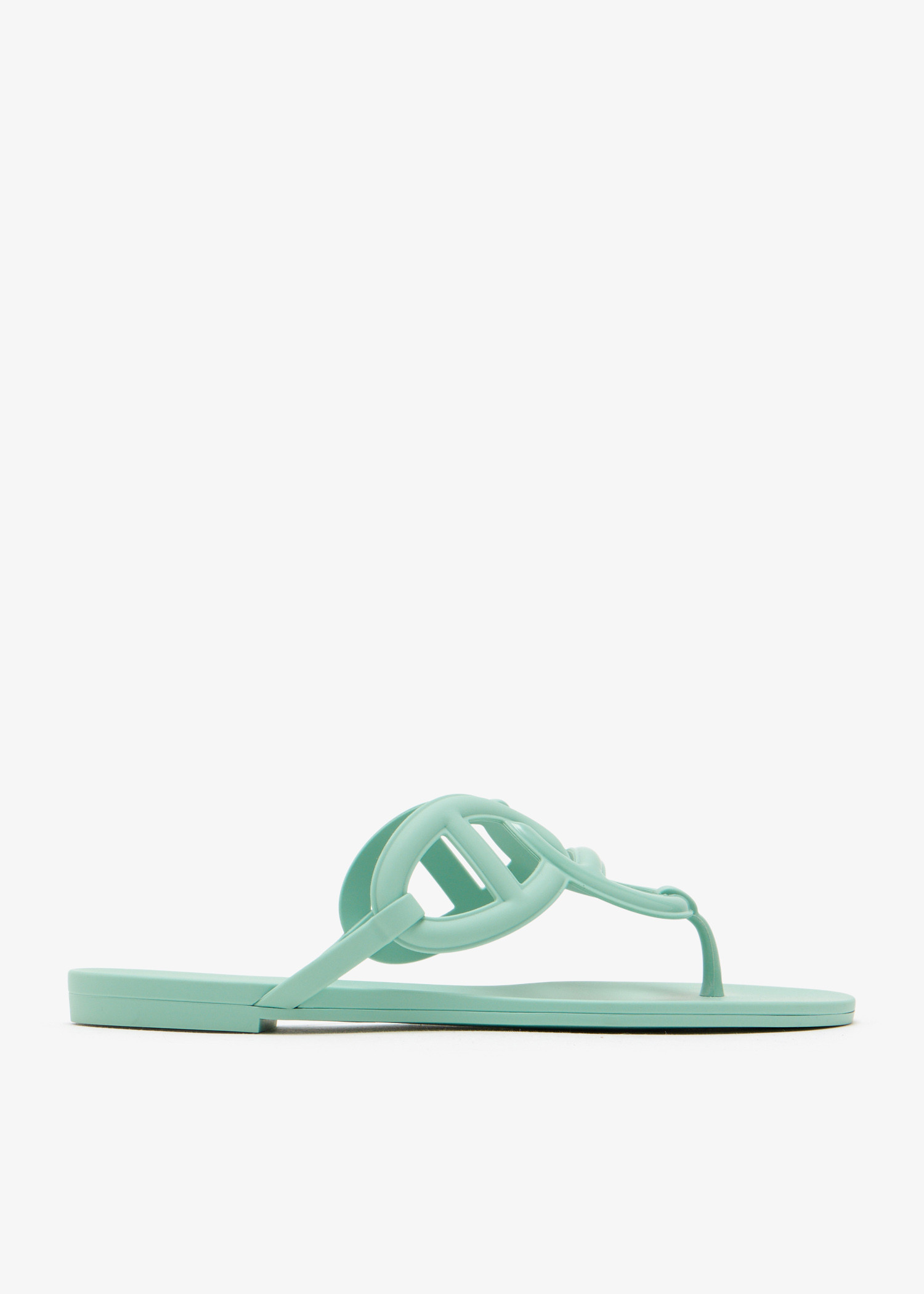

Egerie thong flat slides, Green