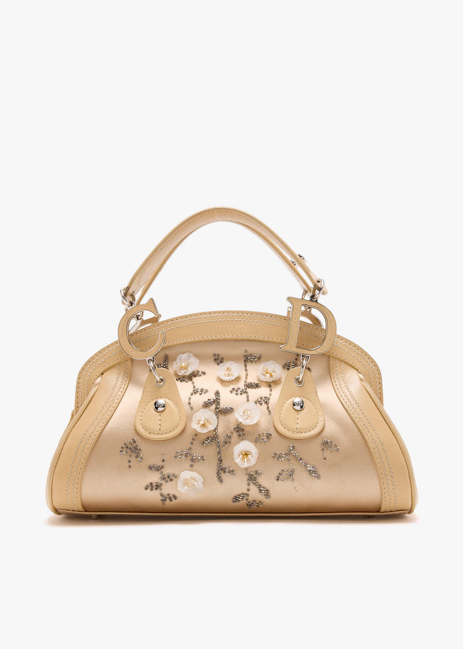 

Detective small floral beaded handbag, Pink