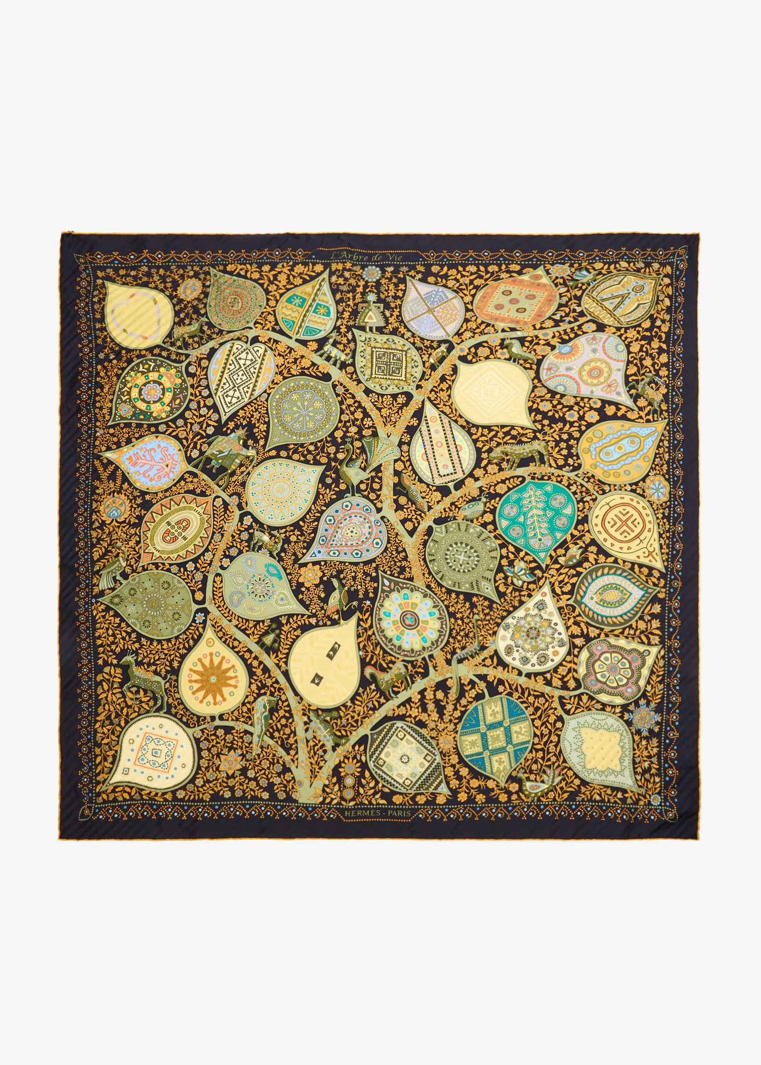 

L'Arbre de Vie printed scarf